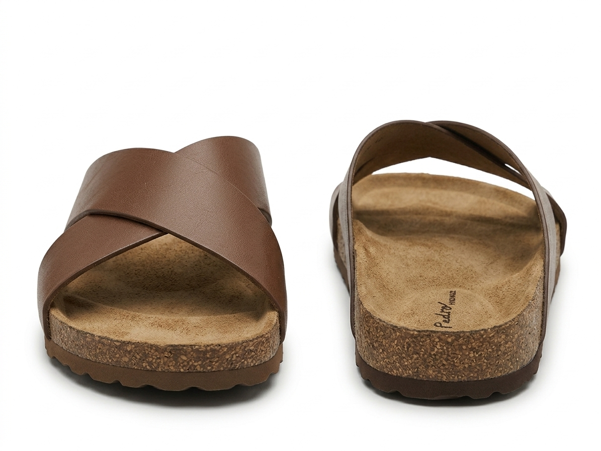 Edward Brown Cork Slippers - Angle View