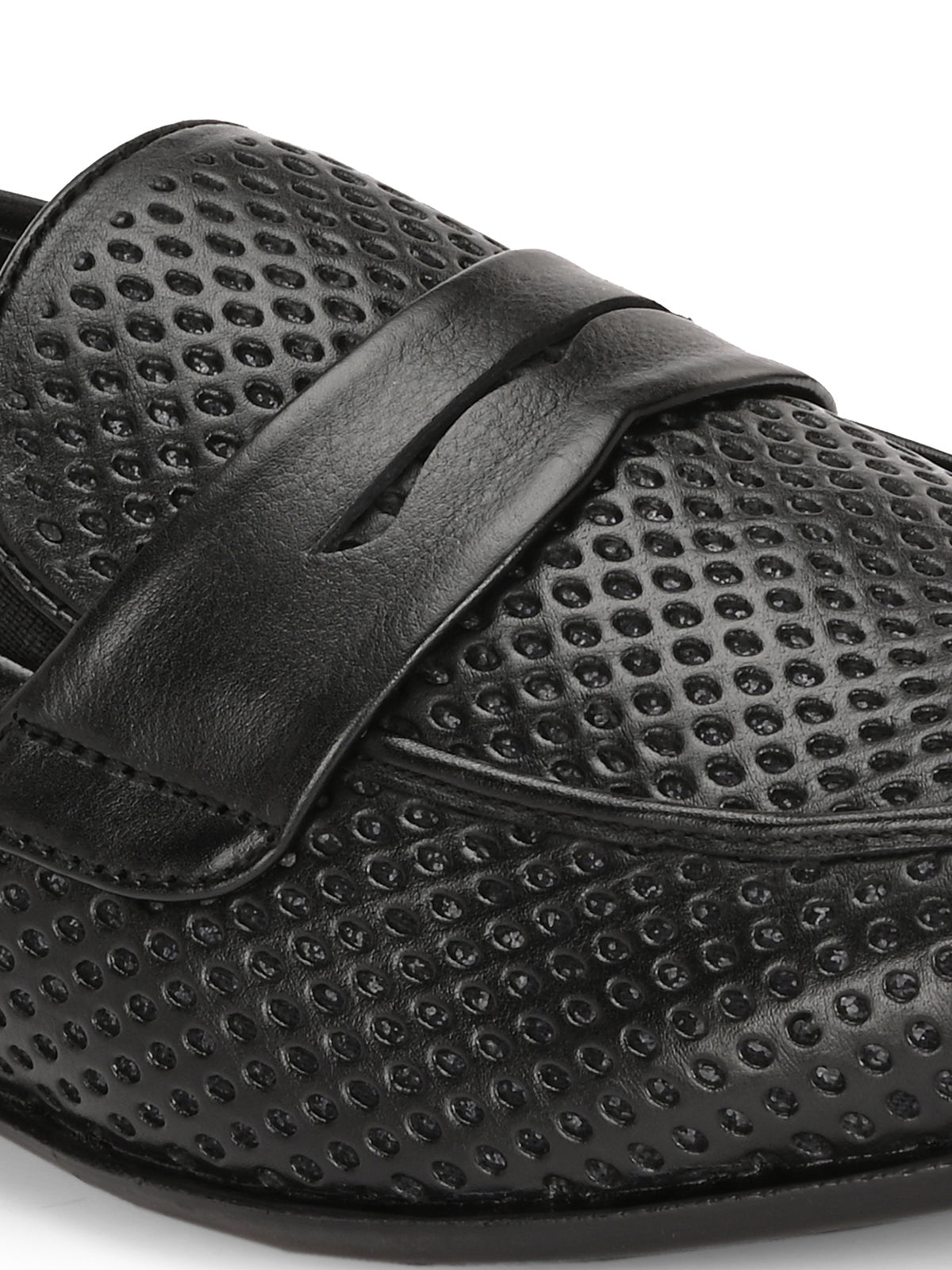 Markus Premium Leather Penny Perforated Loafers - The Heels India