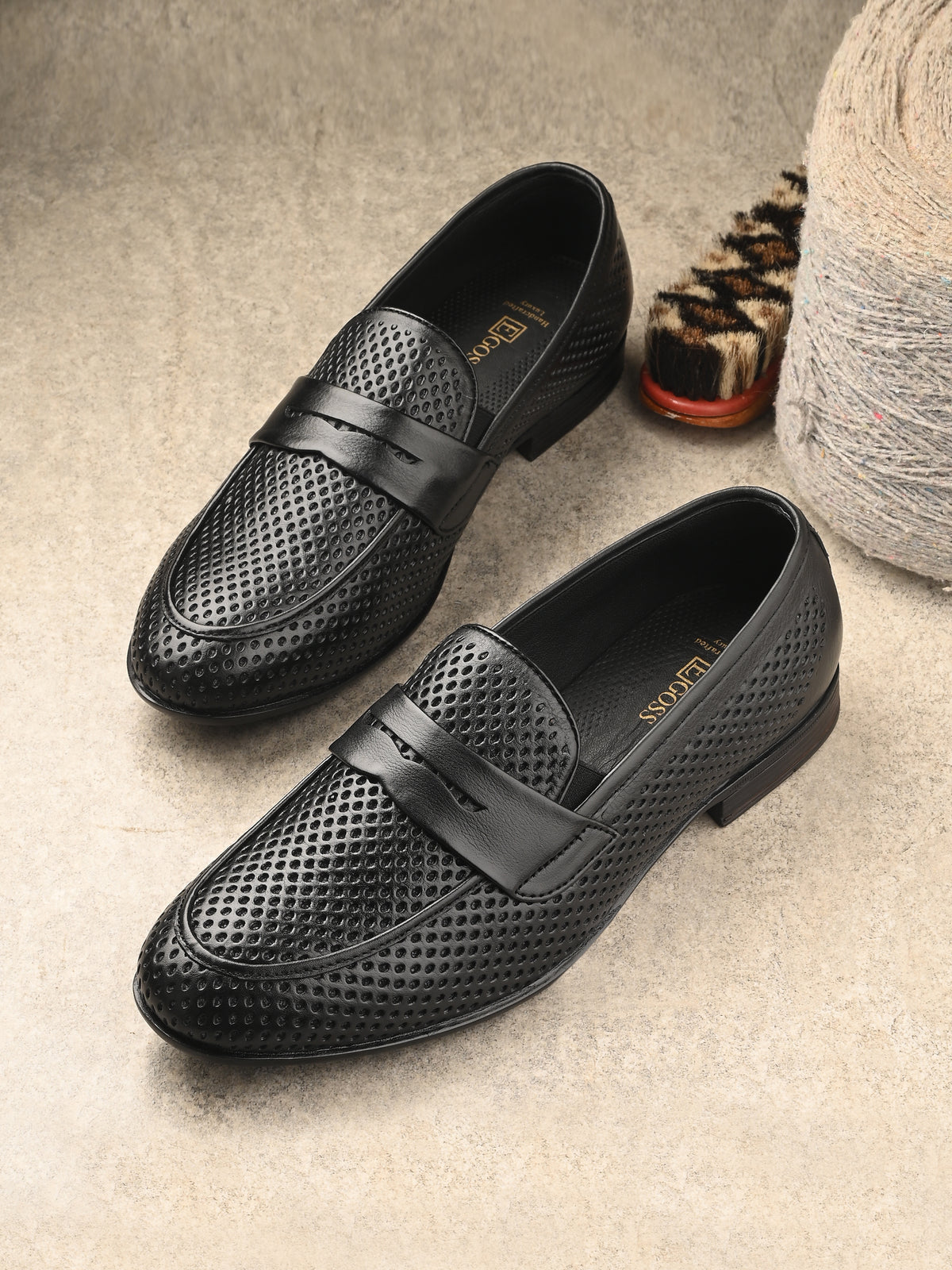Markus Premium Leather Penny Perforated Loafers