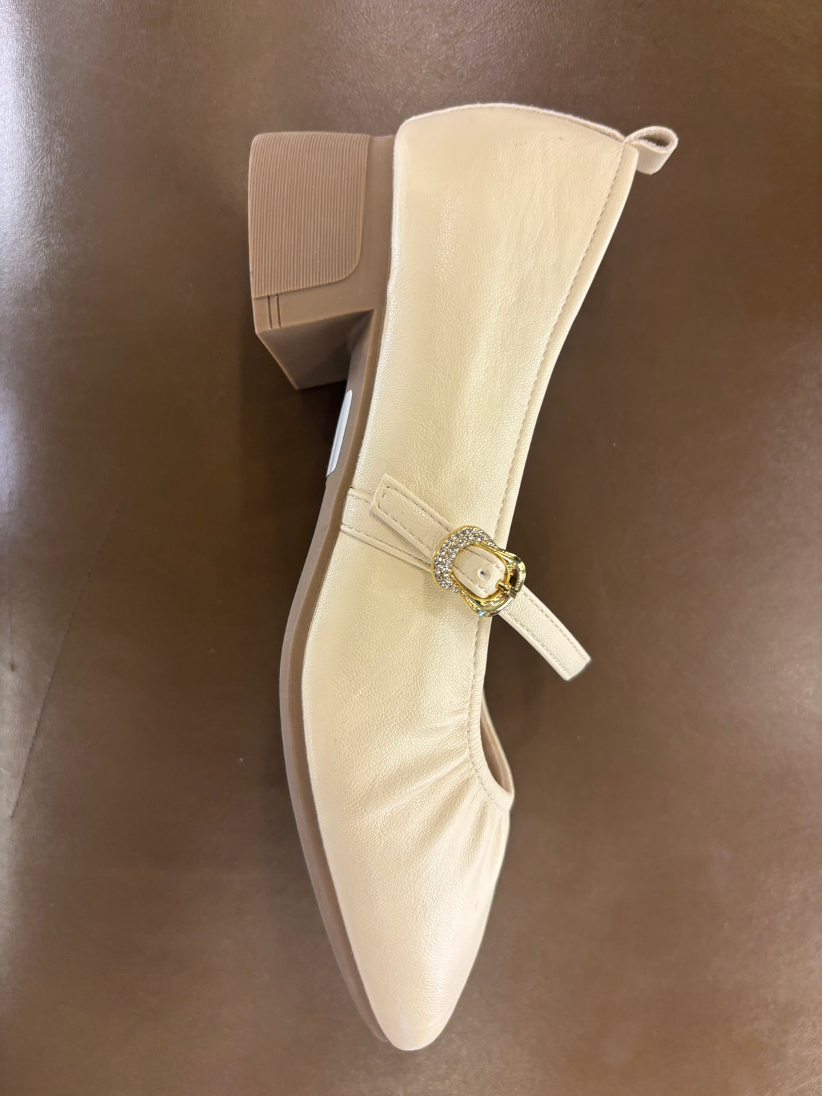 Carla Premium Mary Jane Block Heel Loafers
