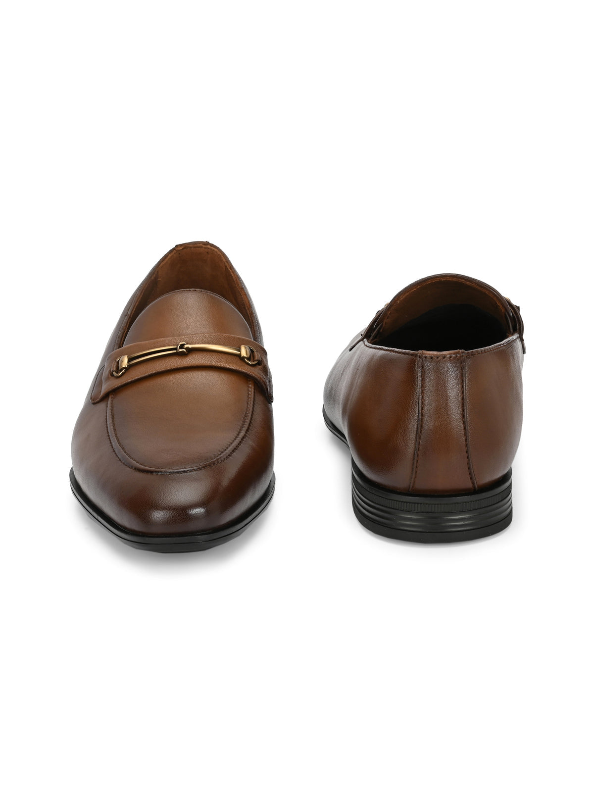 Arius Leather Buckled Loafers