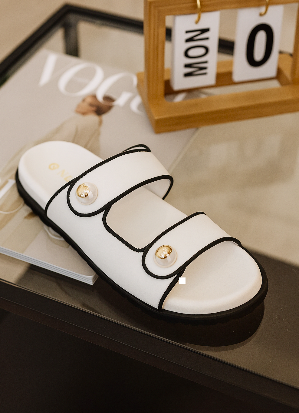 Athena Pipin Strappy Sliders