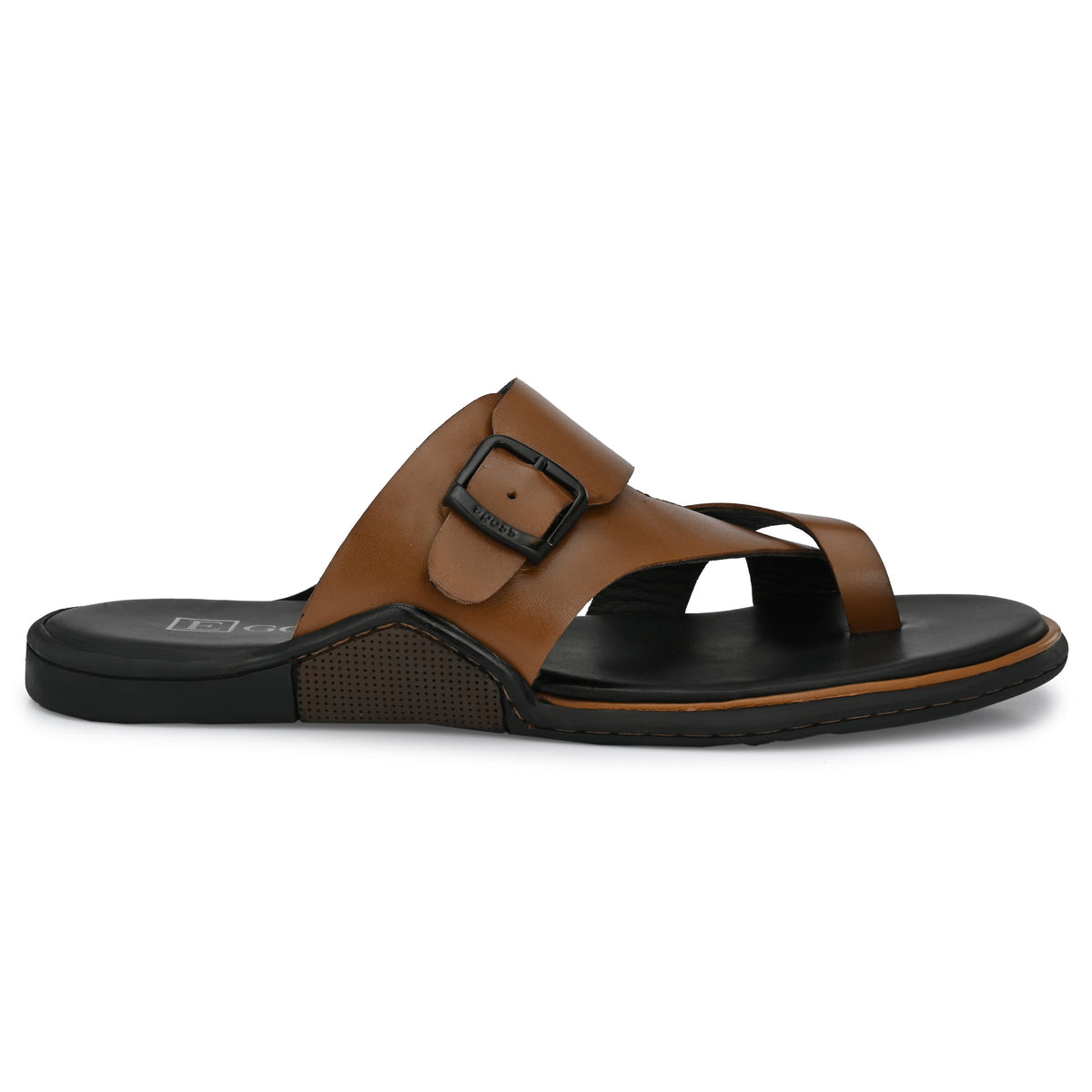 Vance Cushion Leather Thumb Slippers - The Heels India