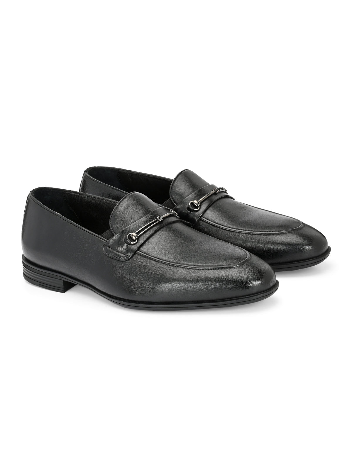 Arius Leather Buckled Loafers