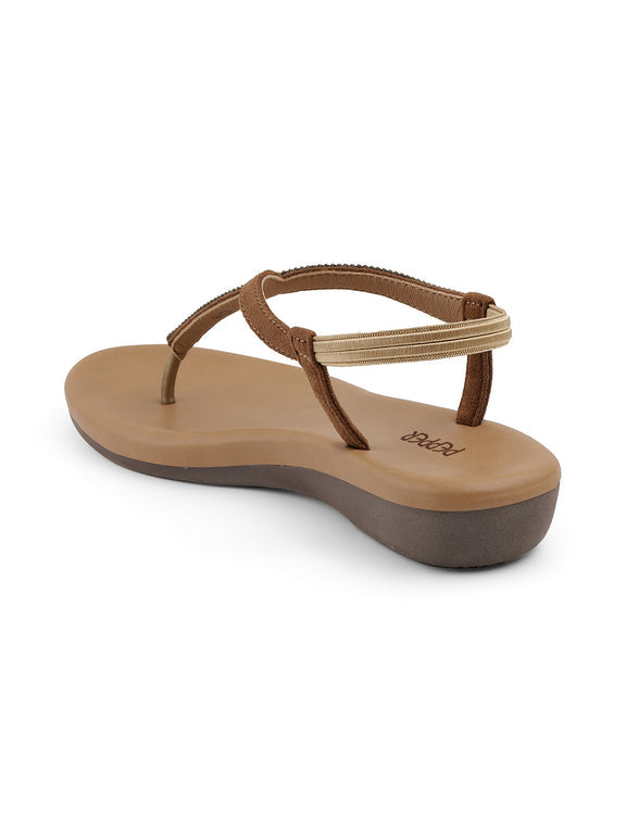 Carmen Bling Cushioned Elastic Sandals
