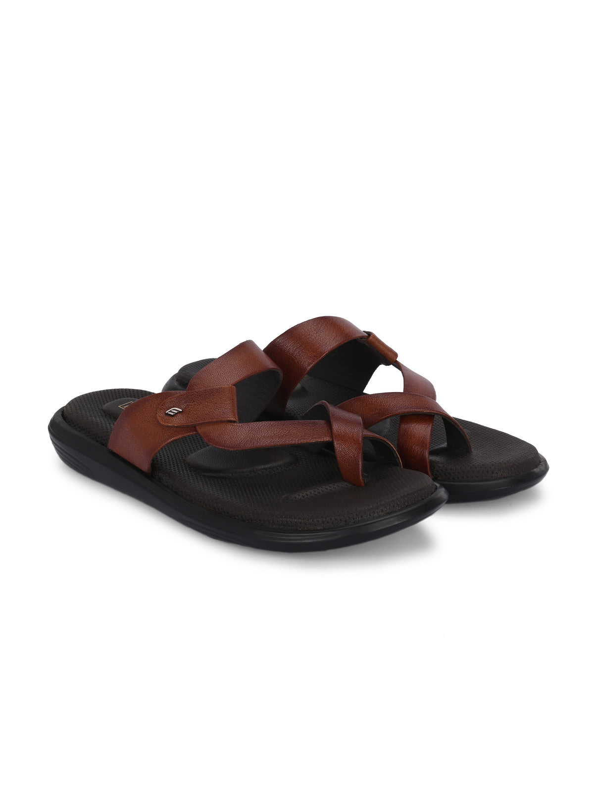 Cleo Cushion Leather Thumb Slippers - The Heels India