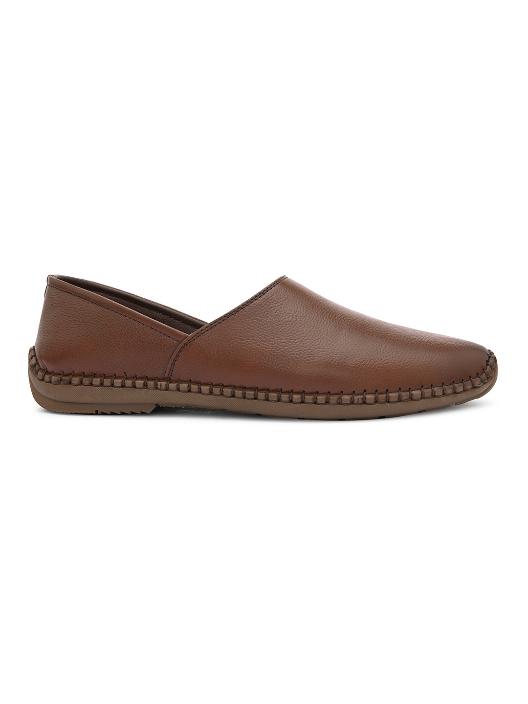 Nathan Ethnic Leather Slip-Ons - The Heels India