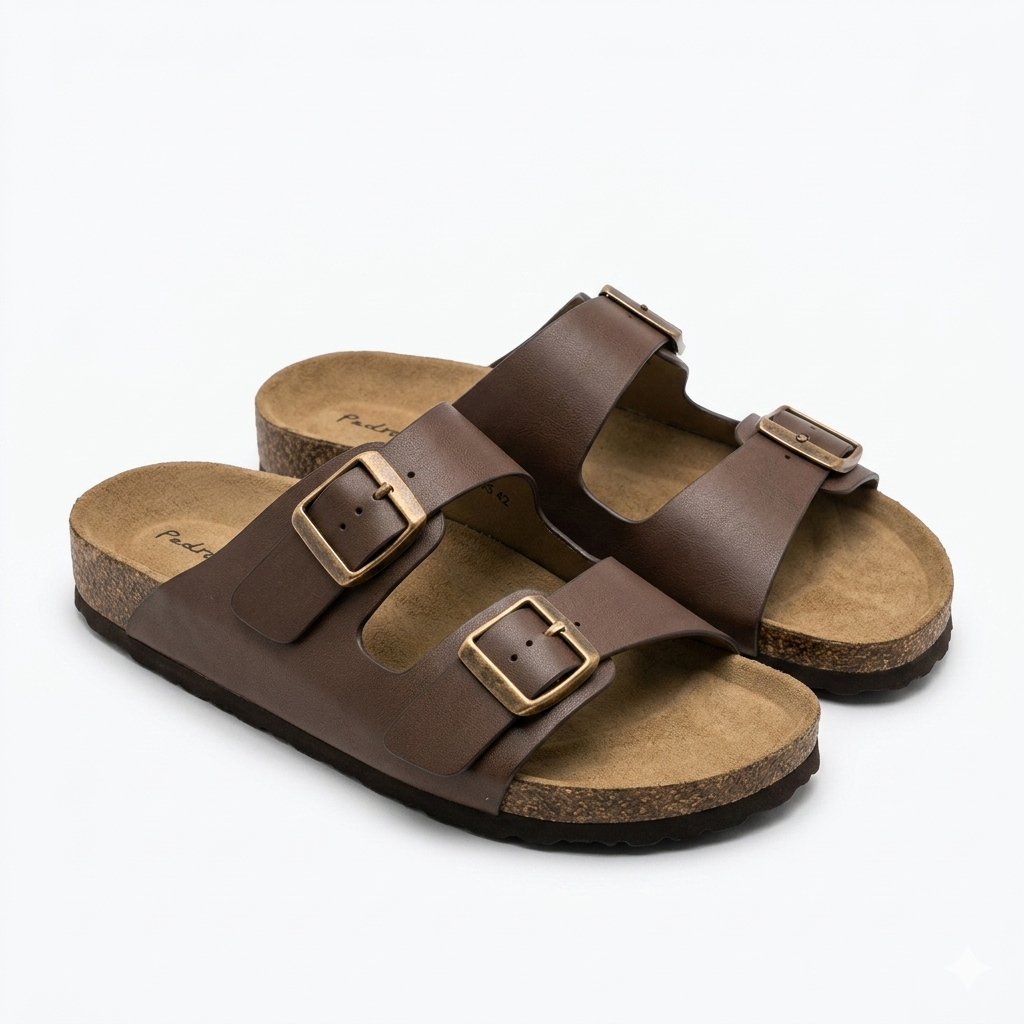Moda Coffee Brown Cork Slider - Side Profile