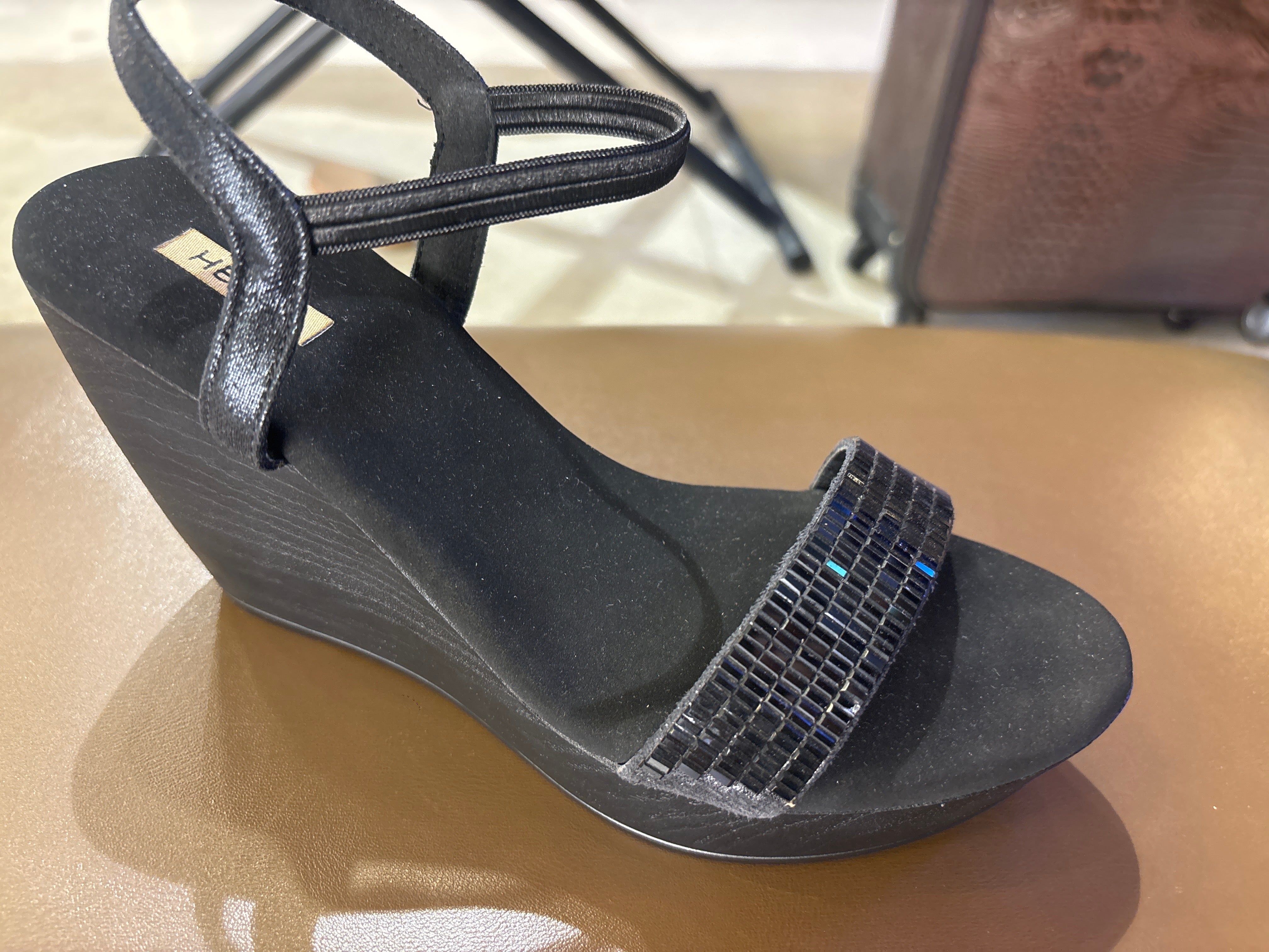 Keira Bling Wedge Party Heels