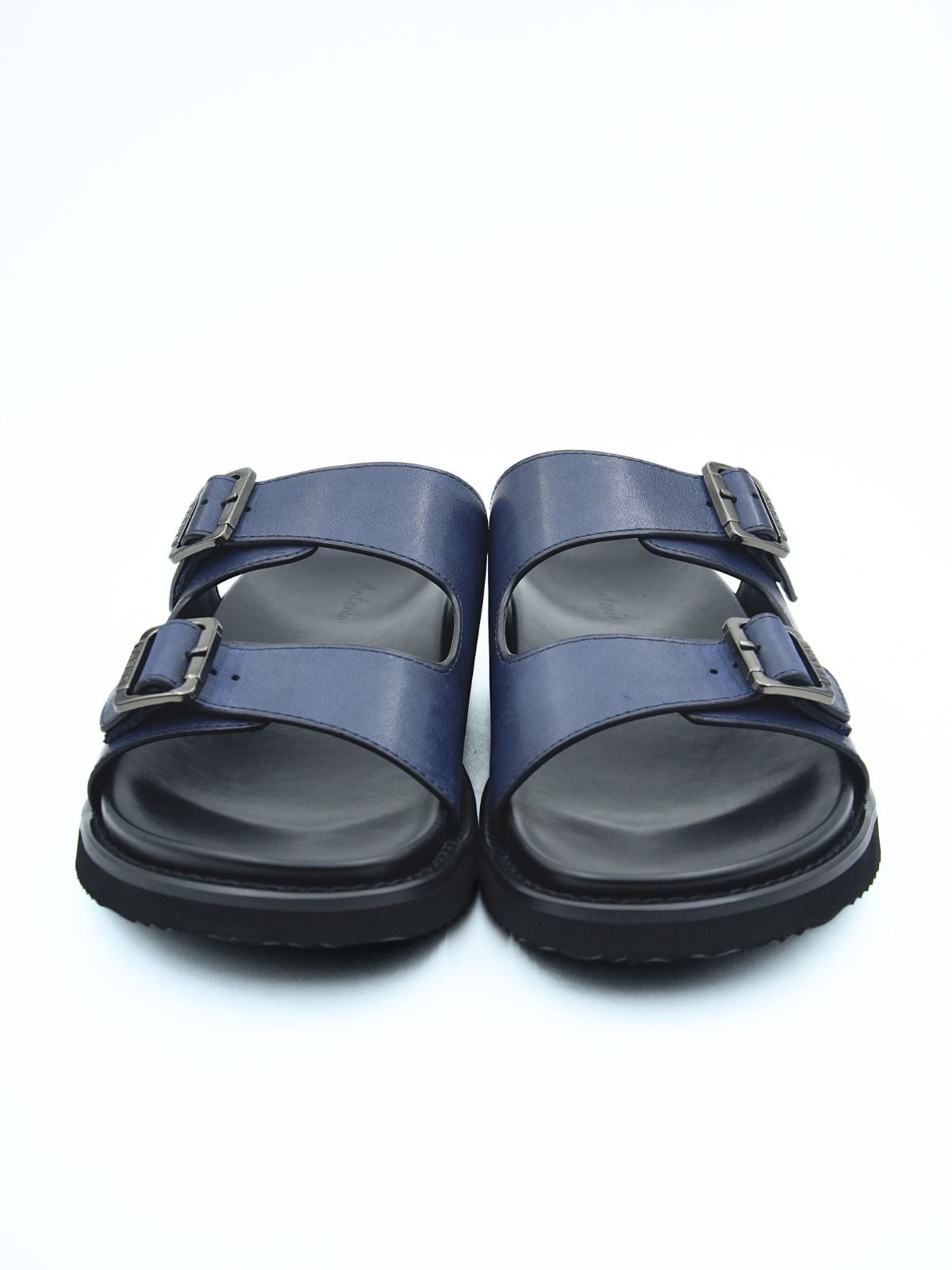 Kai Leather Double Strap Sliders