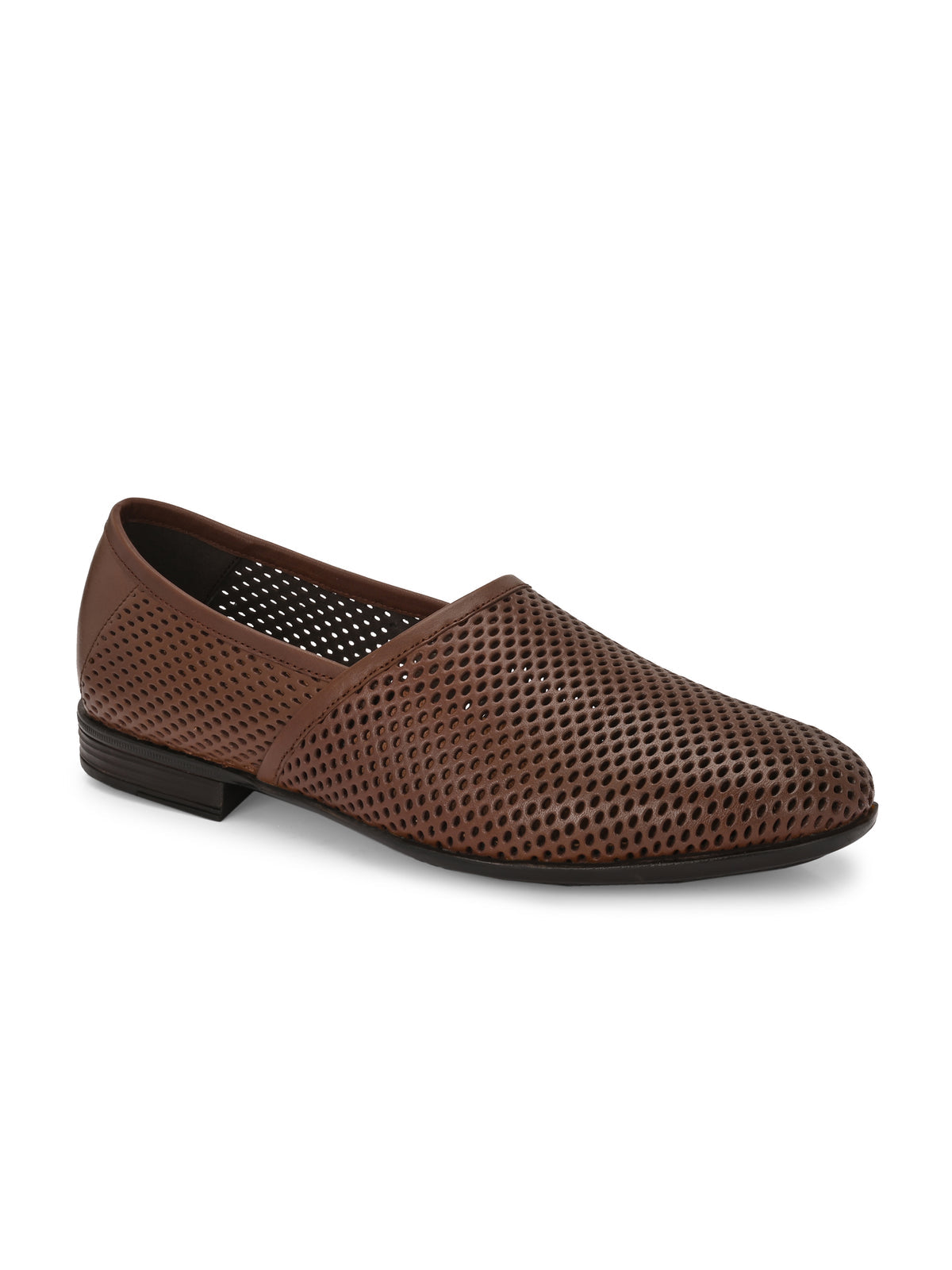 Danza Perforated Leather Slip ons