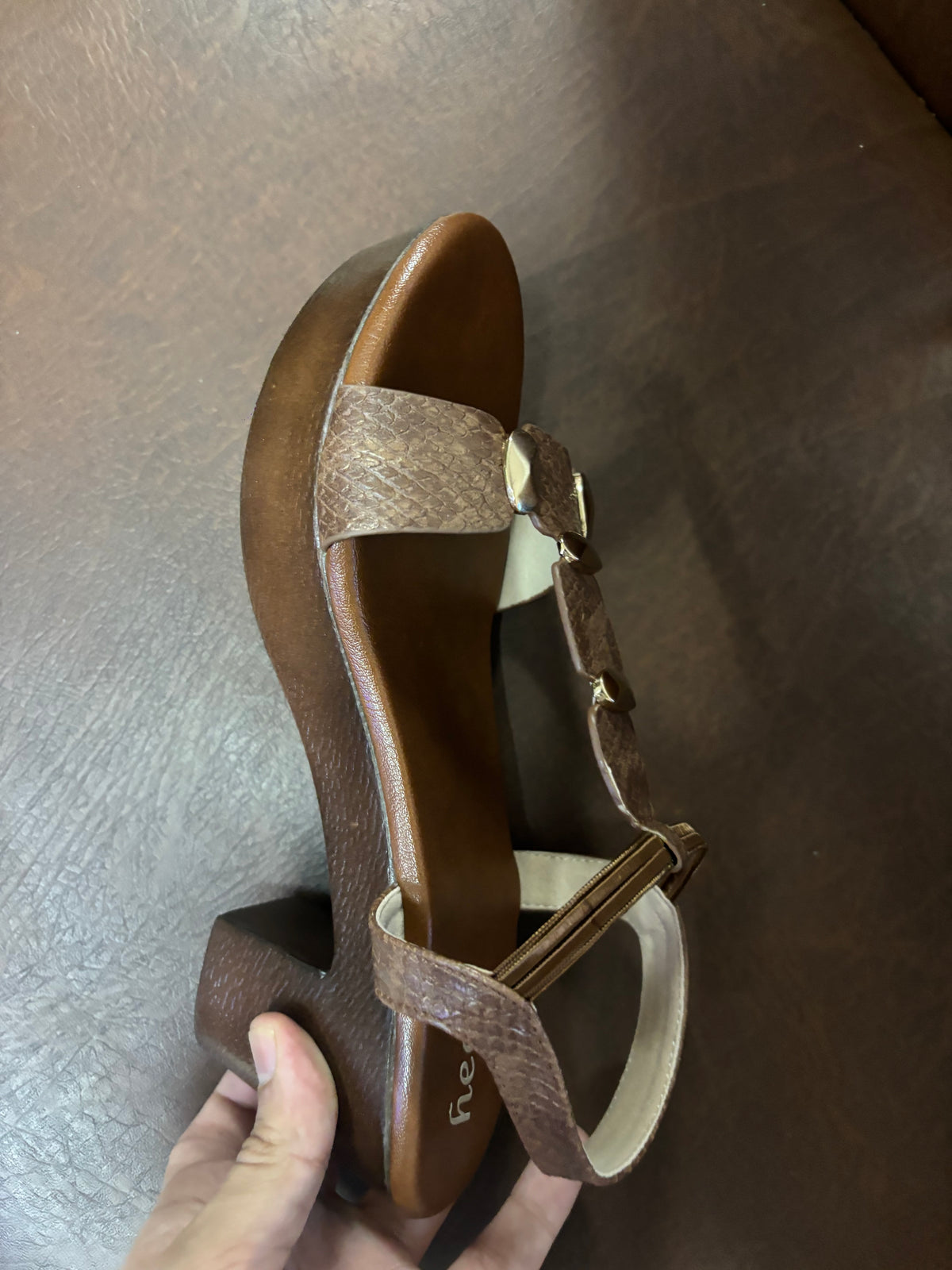 Julia 2.0 Platform Peep Toe Block Heel Sandals