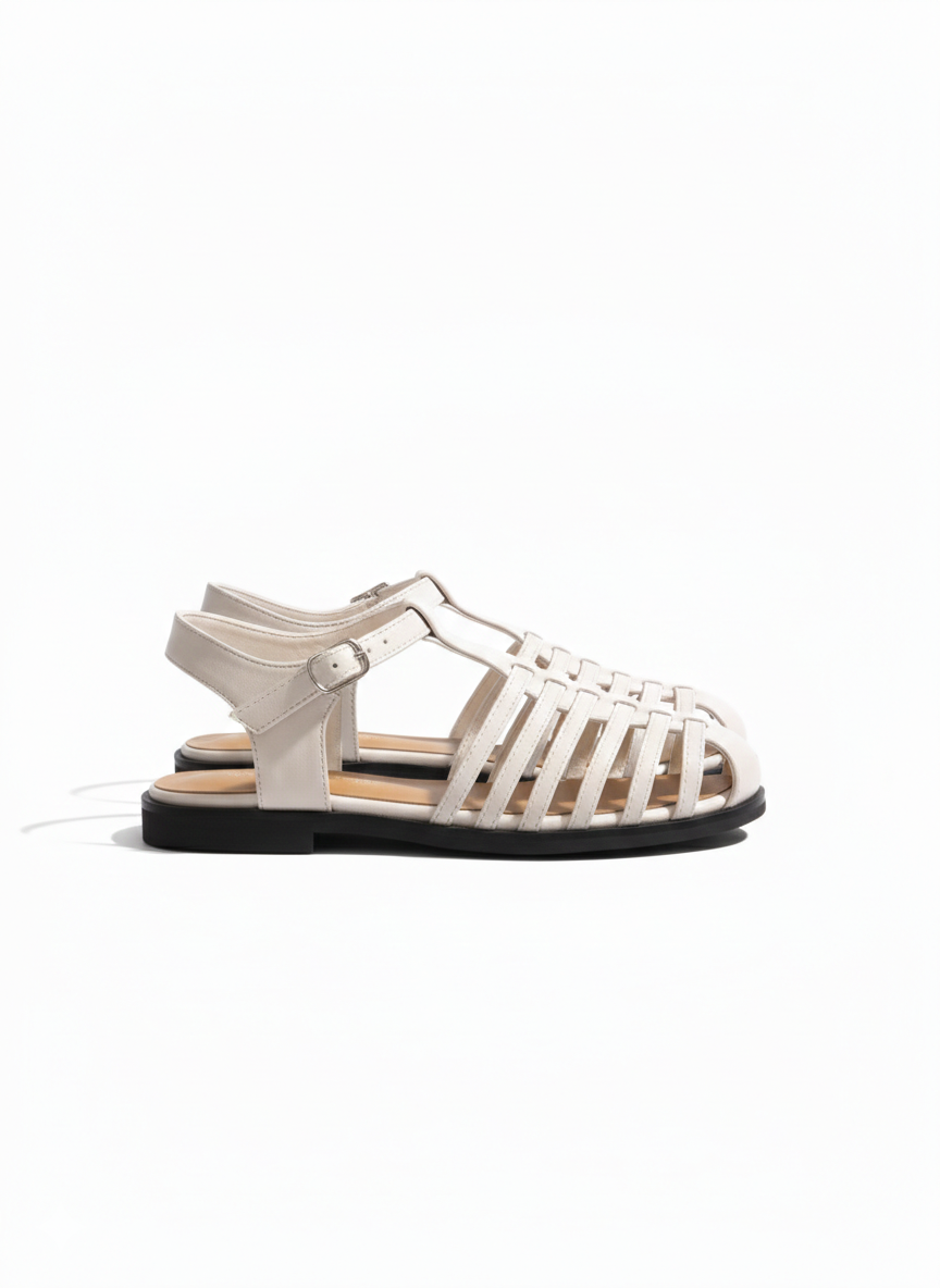 Kiera Fishermen Ankle Strap Summer Sandals - The Heels India