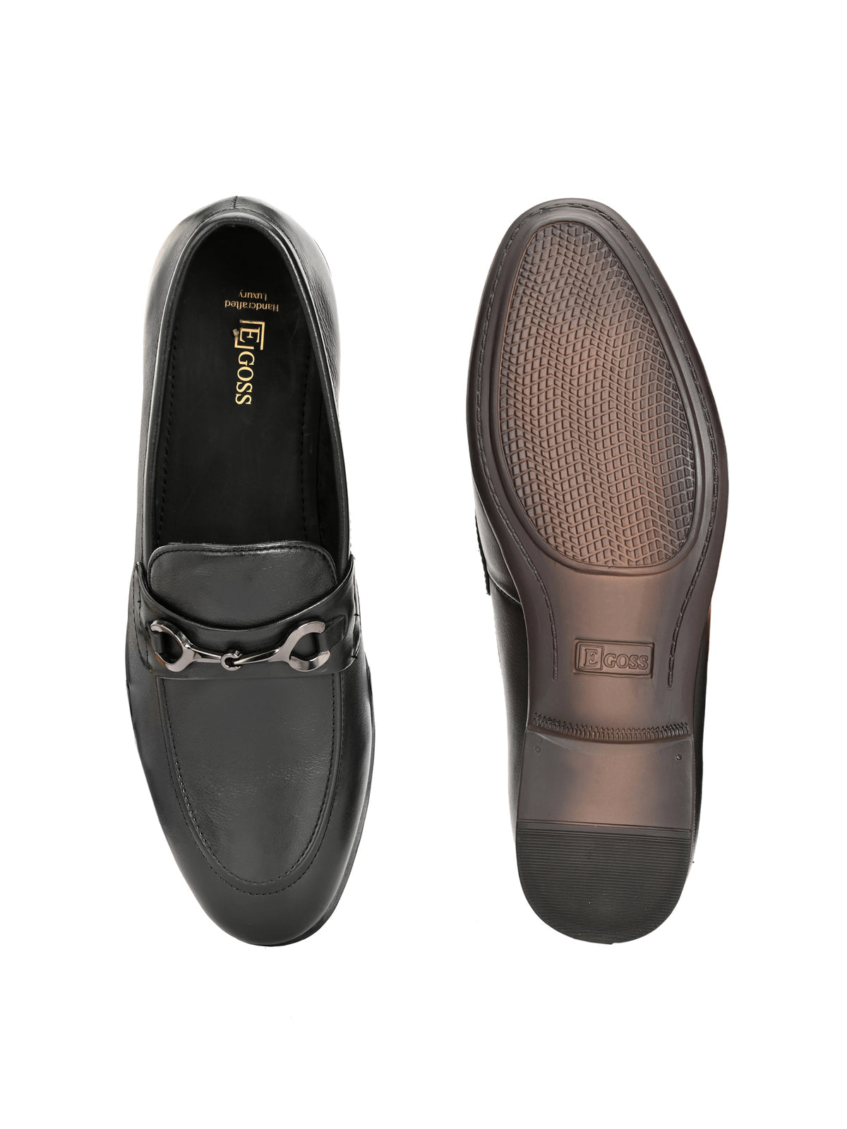 Reece Buckled Leather Loafers