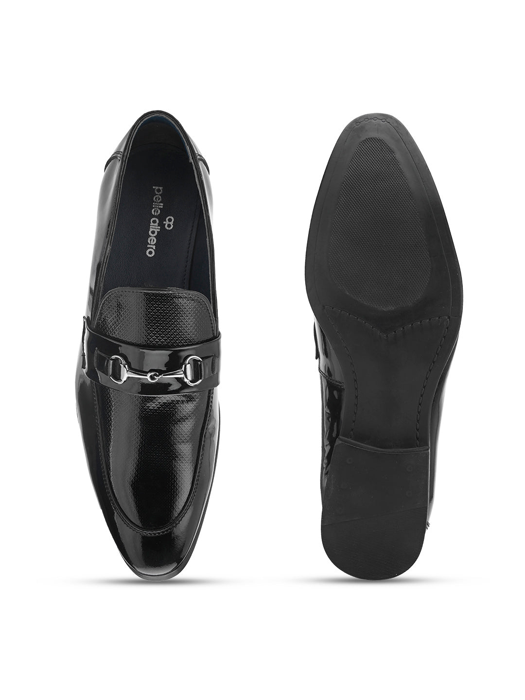 Matthew Black Patent Leather Moccasins - The Heels India
