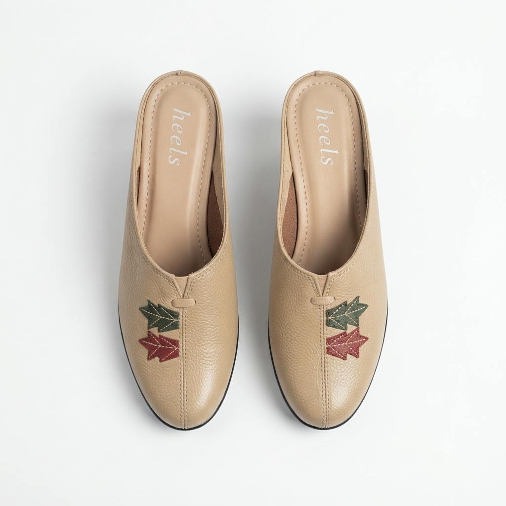 Autumn 2.0 Leather Back Open Block Heel Mules
