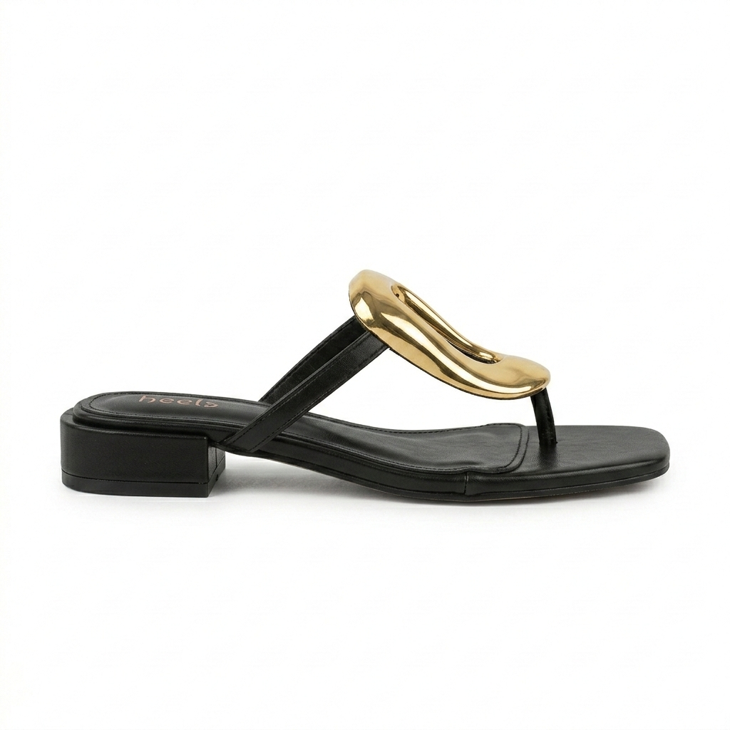Nova Buckled Summer Mid Heel Sliders