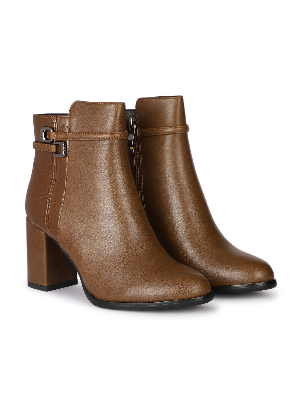 Stella Premium Winter Ankle Block Heel Boots