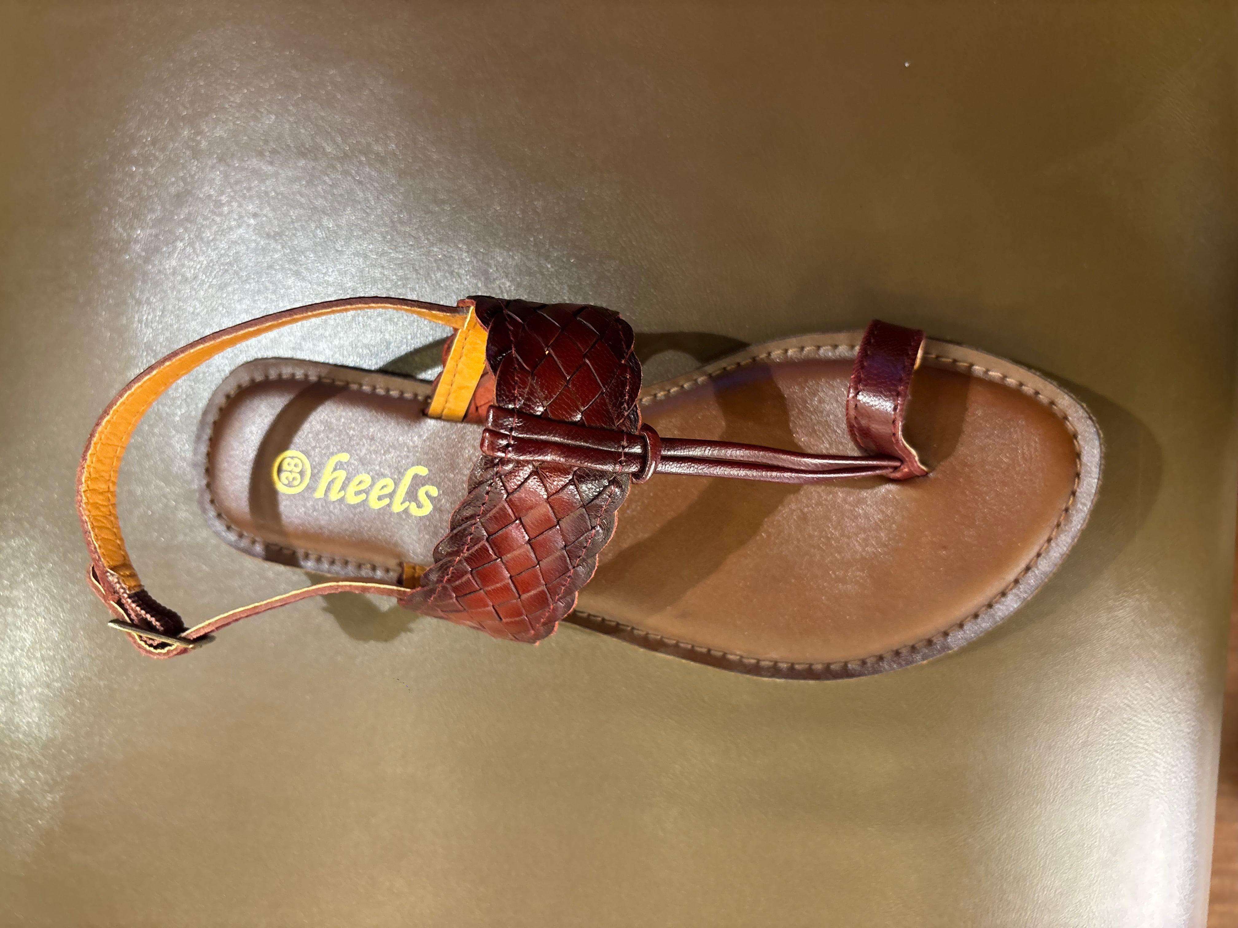 Venezia Woven Leather Flat Sandals
