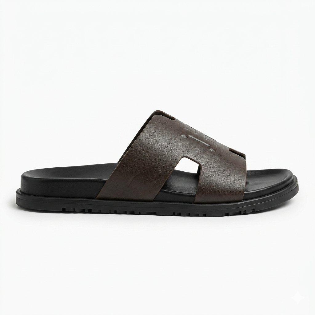 Morgan Premium Leather Sliders