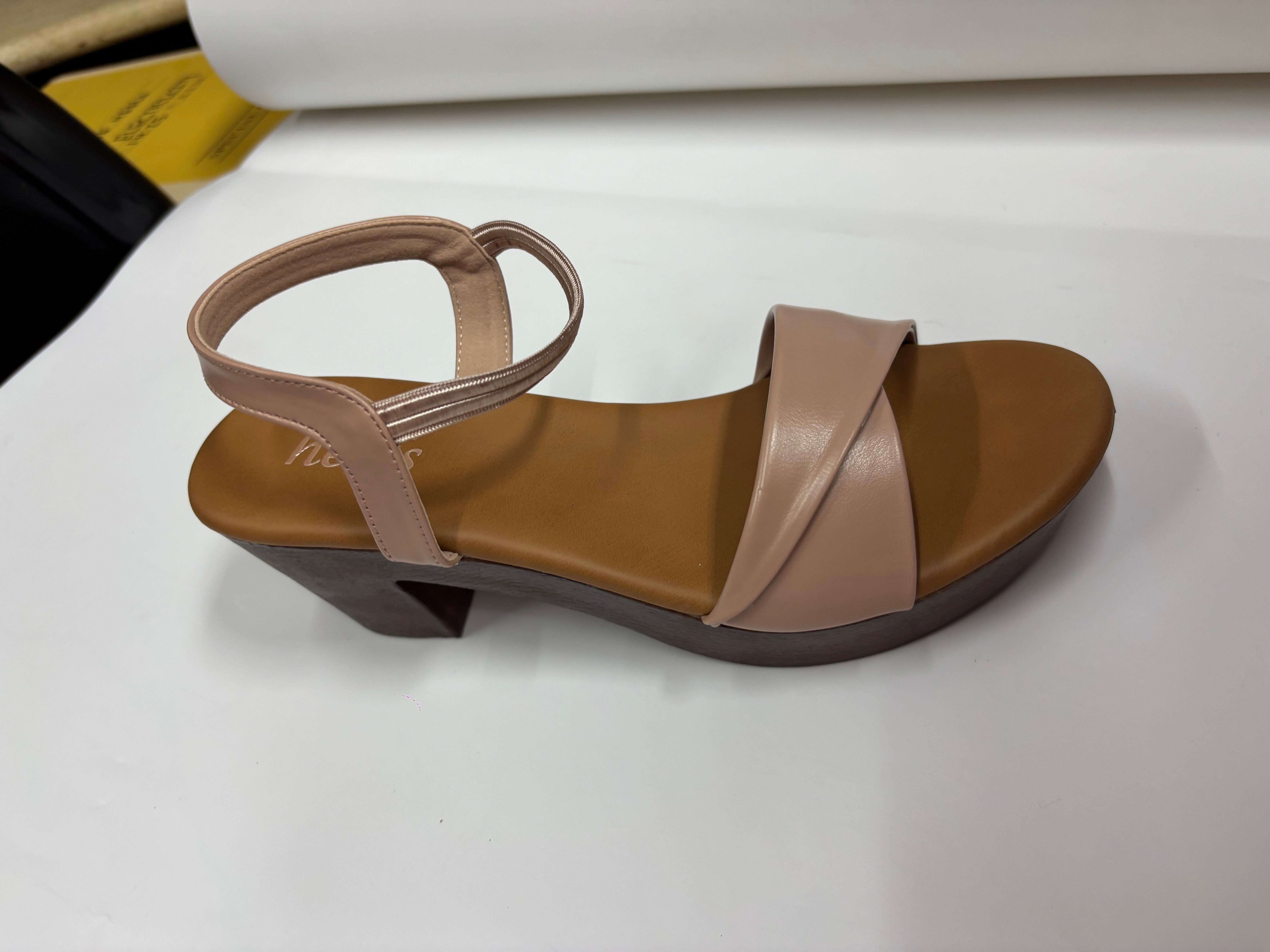 Jessica Platform Peep Toe Block Heel Sandals