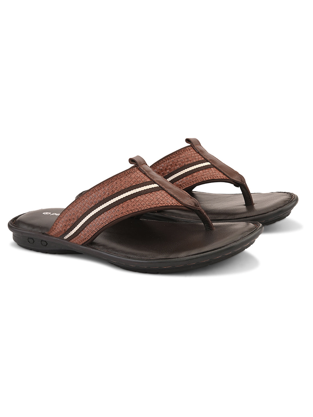 Reece Leather V Shape Slippers