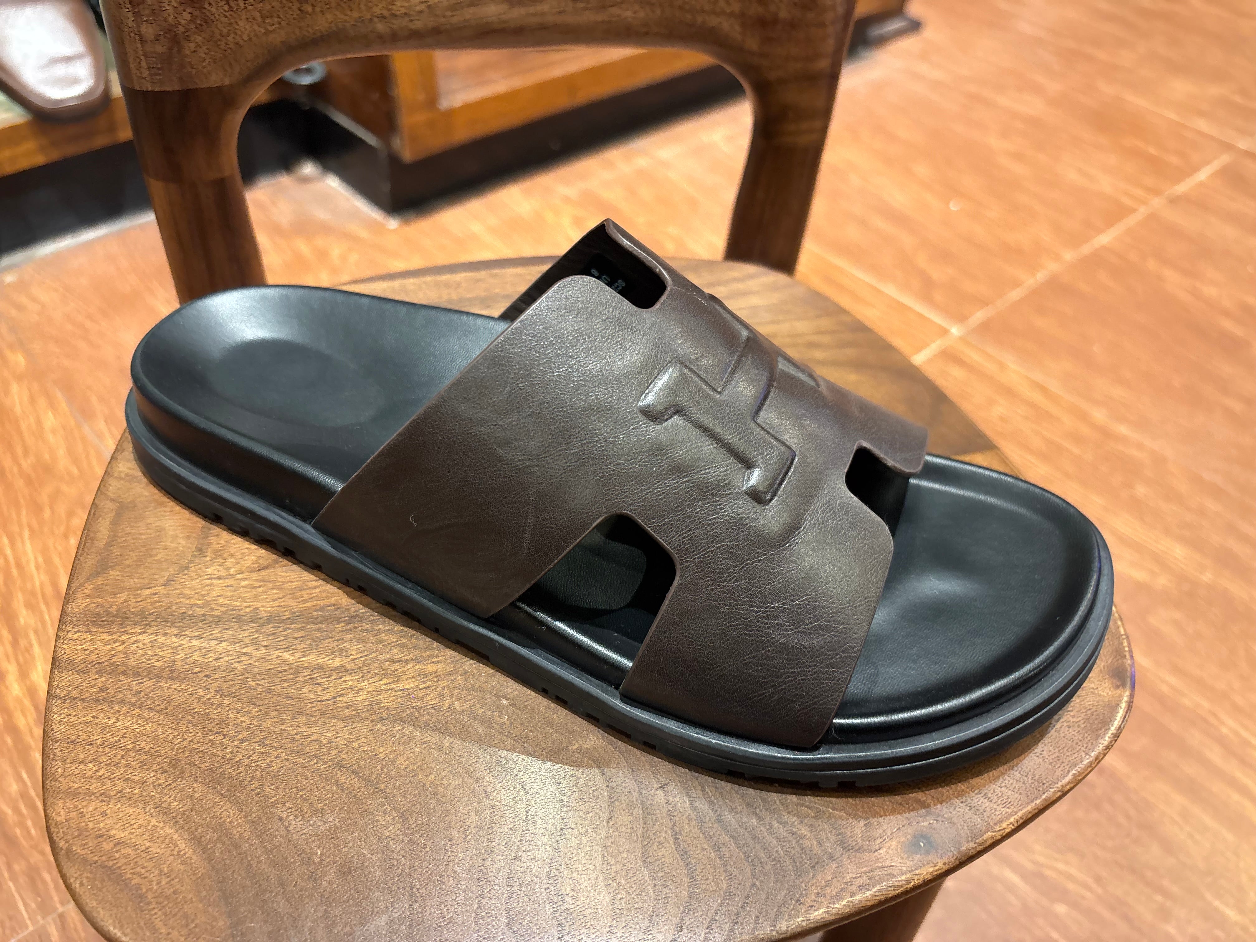 Morgan Premium Leather Sliders