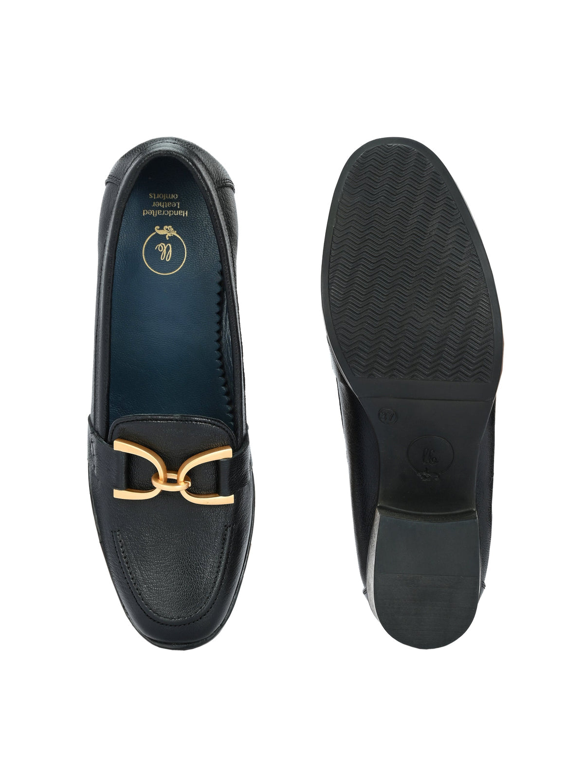 Melly Leather Buckle Block Heels