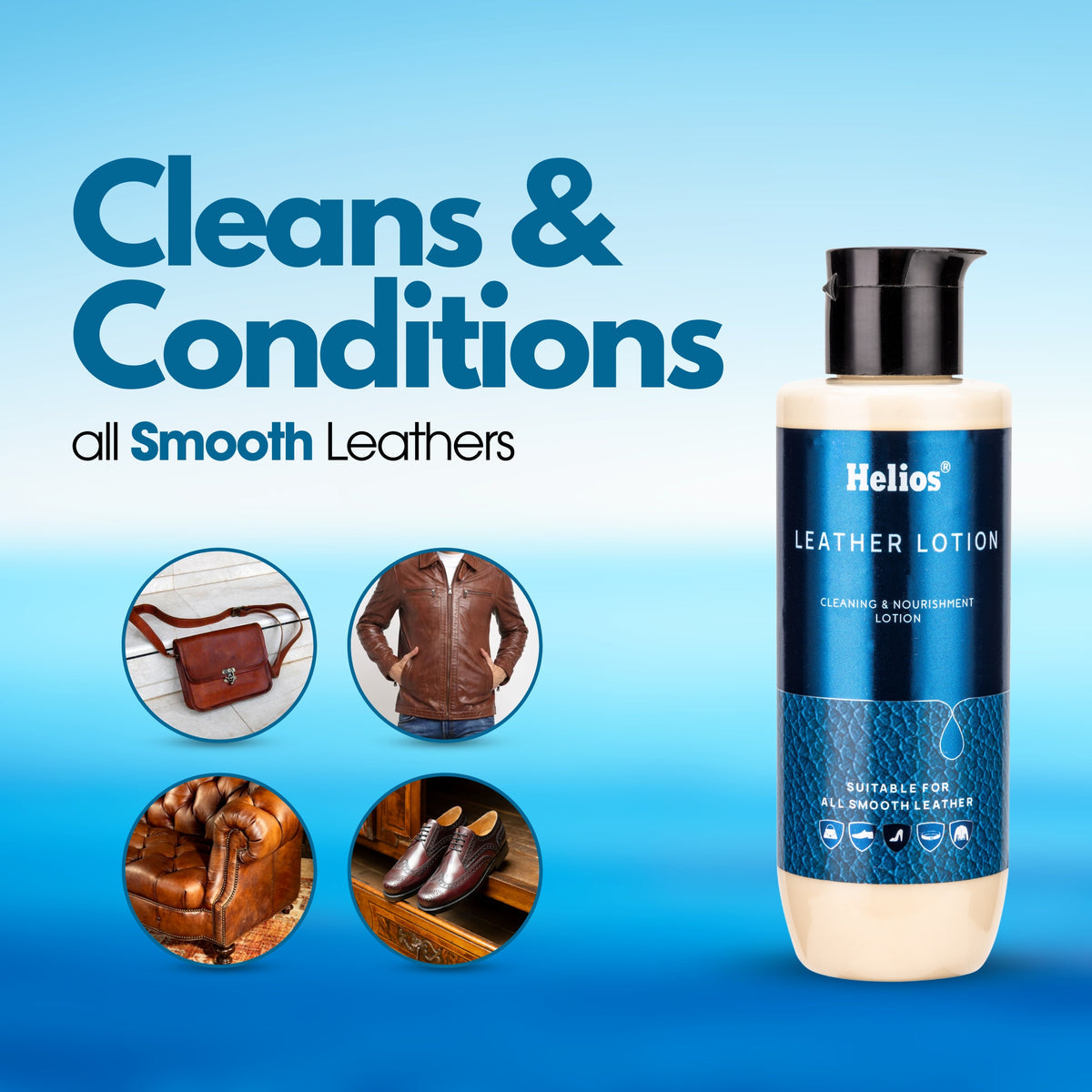 HELIOS LEATHER LOTION - 150 ML