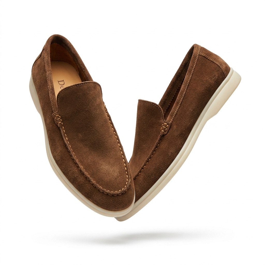 Alonso Premium Suede Leather Slip-On Loafers