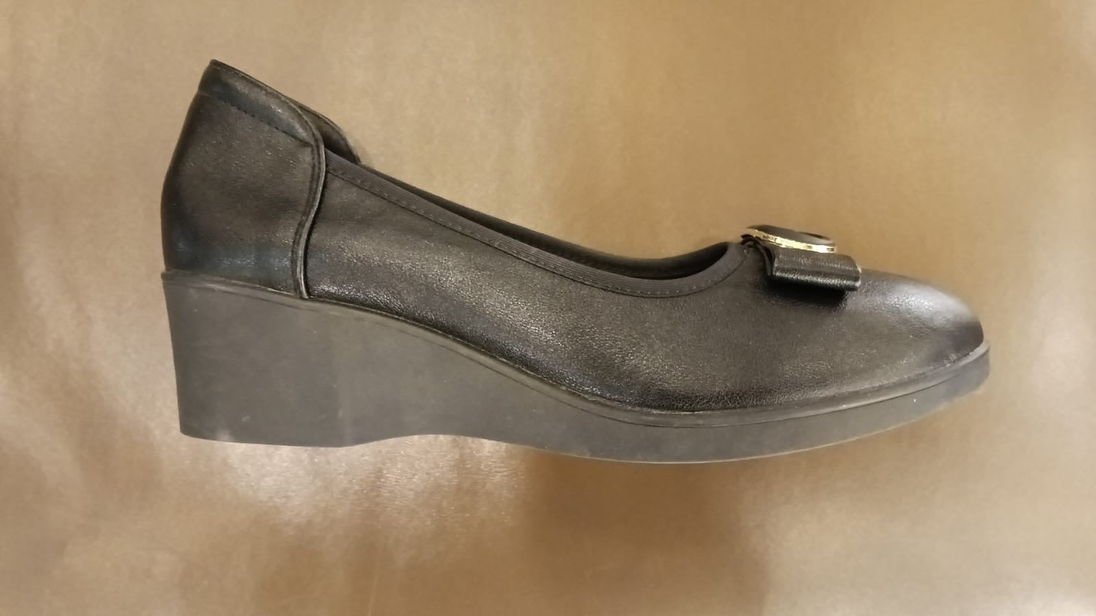 Estrella Premium Leather Wedge Heel Ballerinas