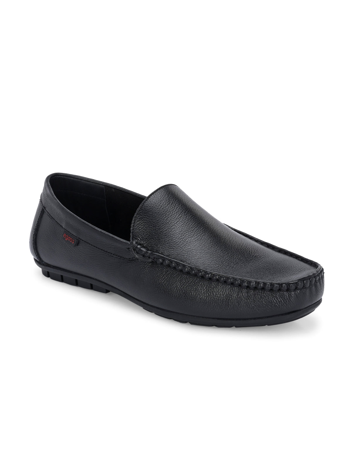 Cedar Plain Leather Cushioned Loafers - The Heels India