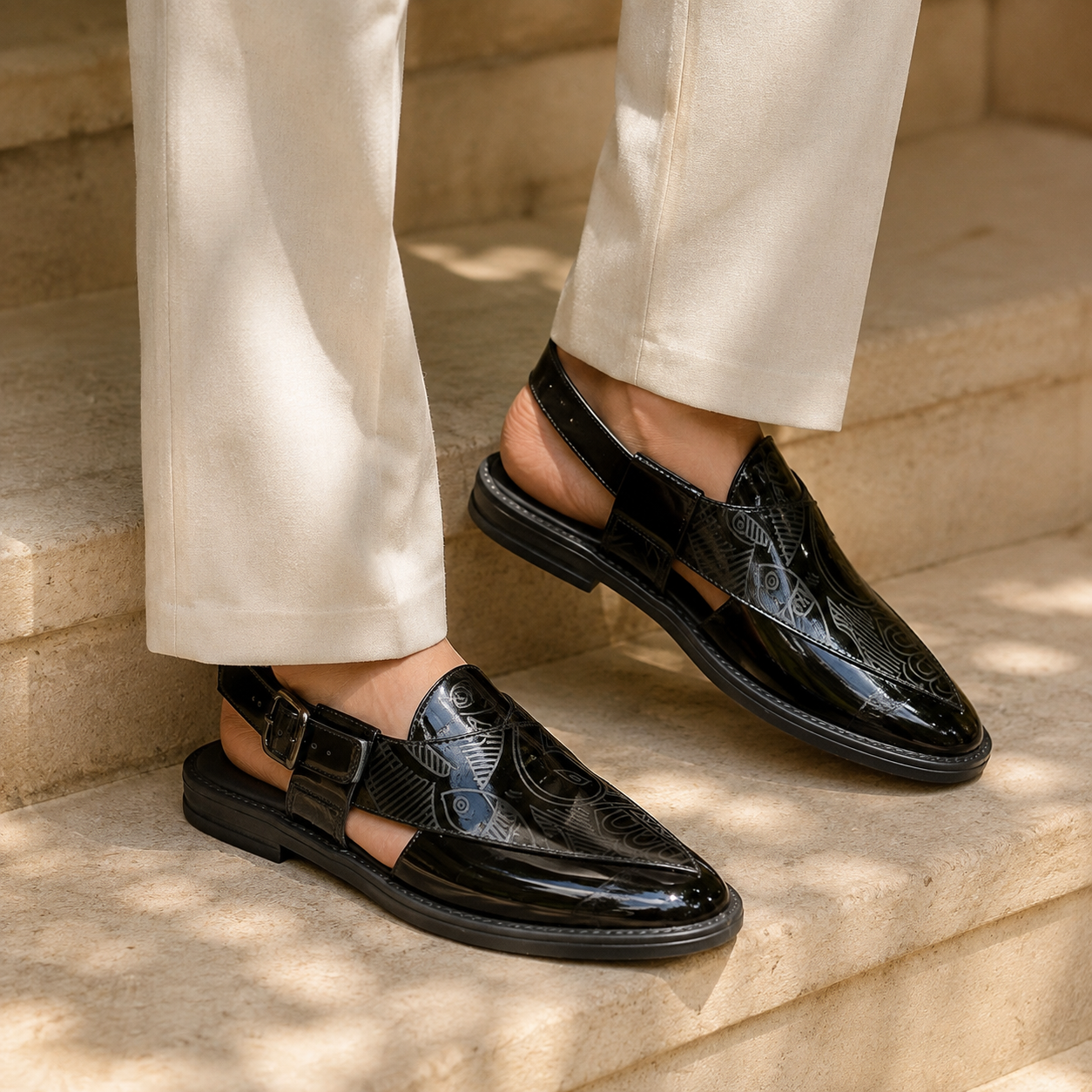 Neto Handmade Leather Peshawari Sandals