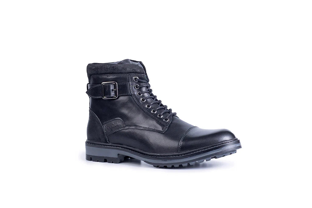 Hudson Leather Lace Up Boots - The Heels India