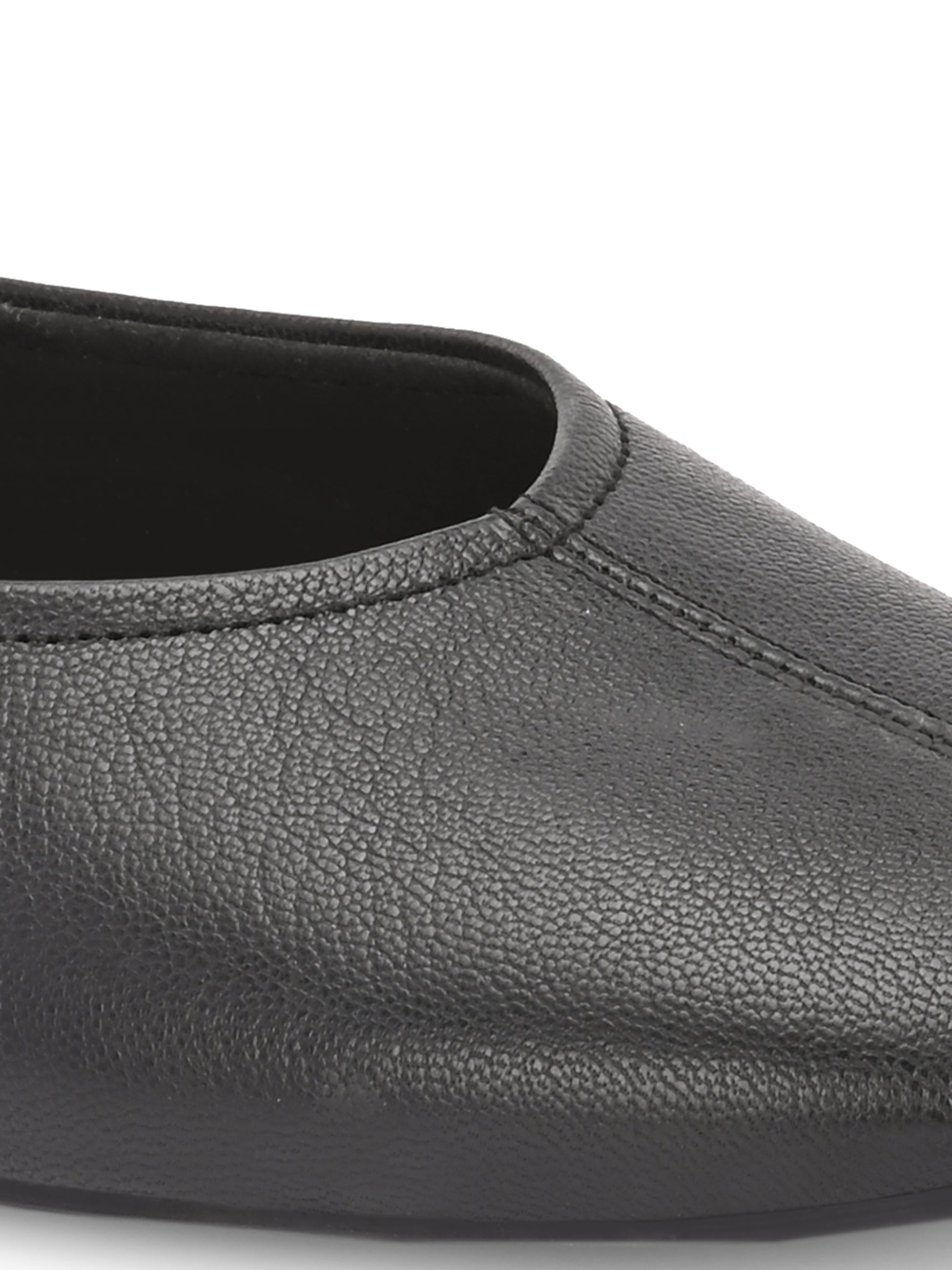 Renova Leather Cushioned Ballerinas