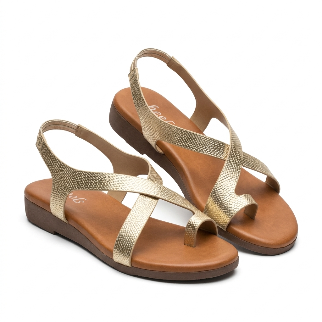 Bonita Cushioned Comfort Back Elastic Thumb Sandals
