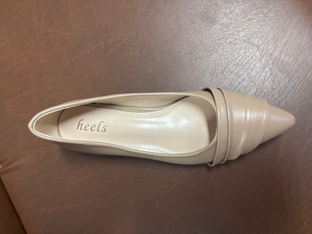 Hailey 2.0 Swirl Pointed Mid Heel Ballerinas