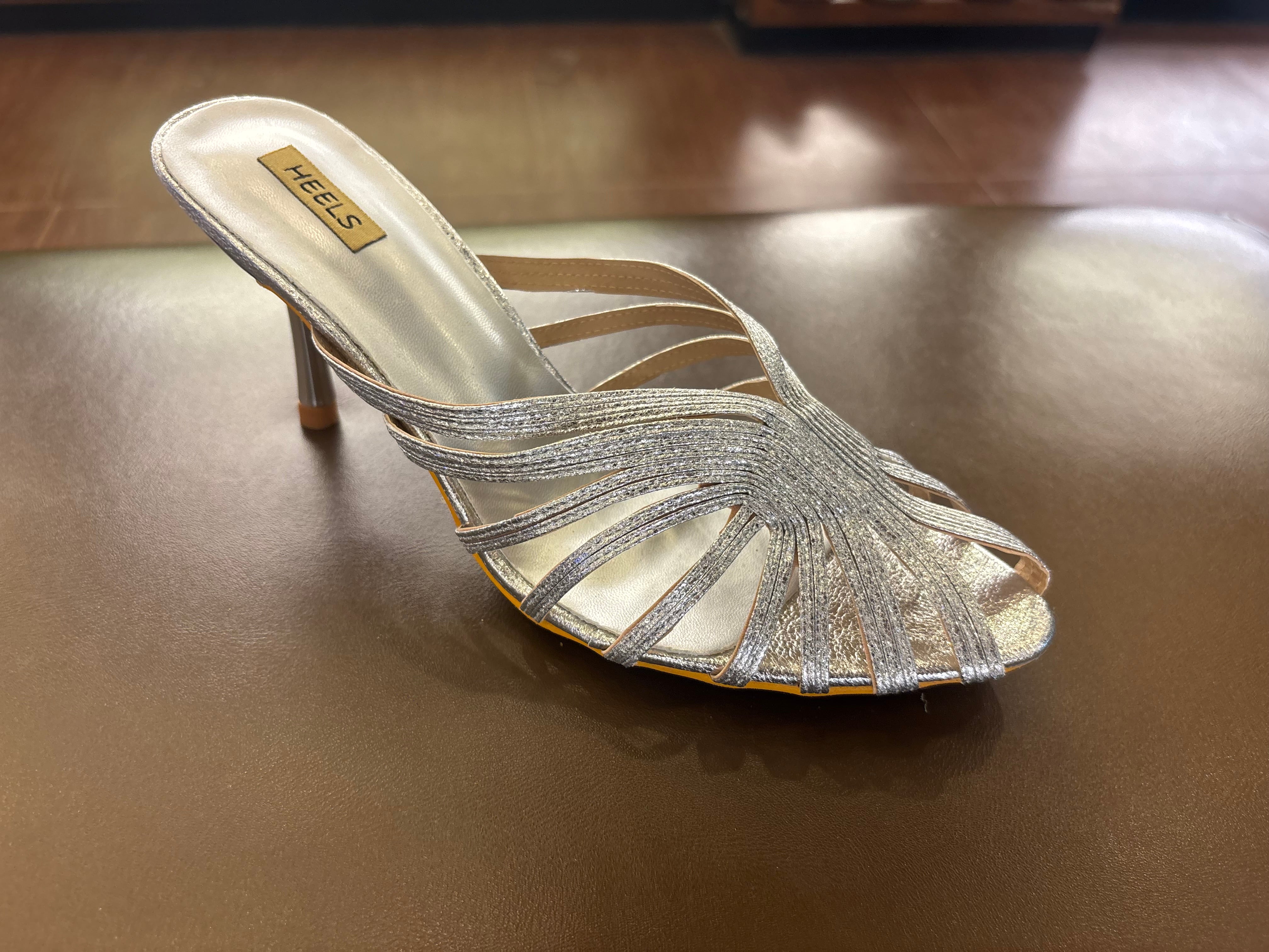 Ellen Premium Fancy Peep Toe Pencil Heels