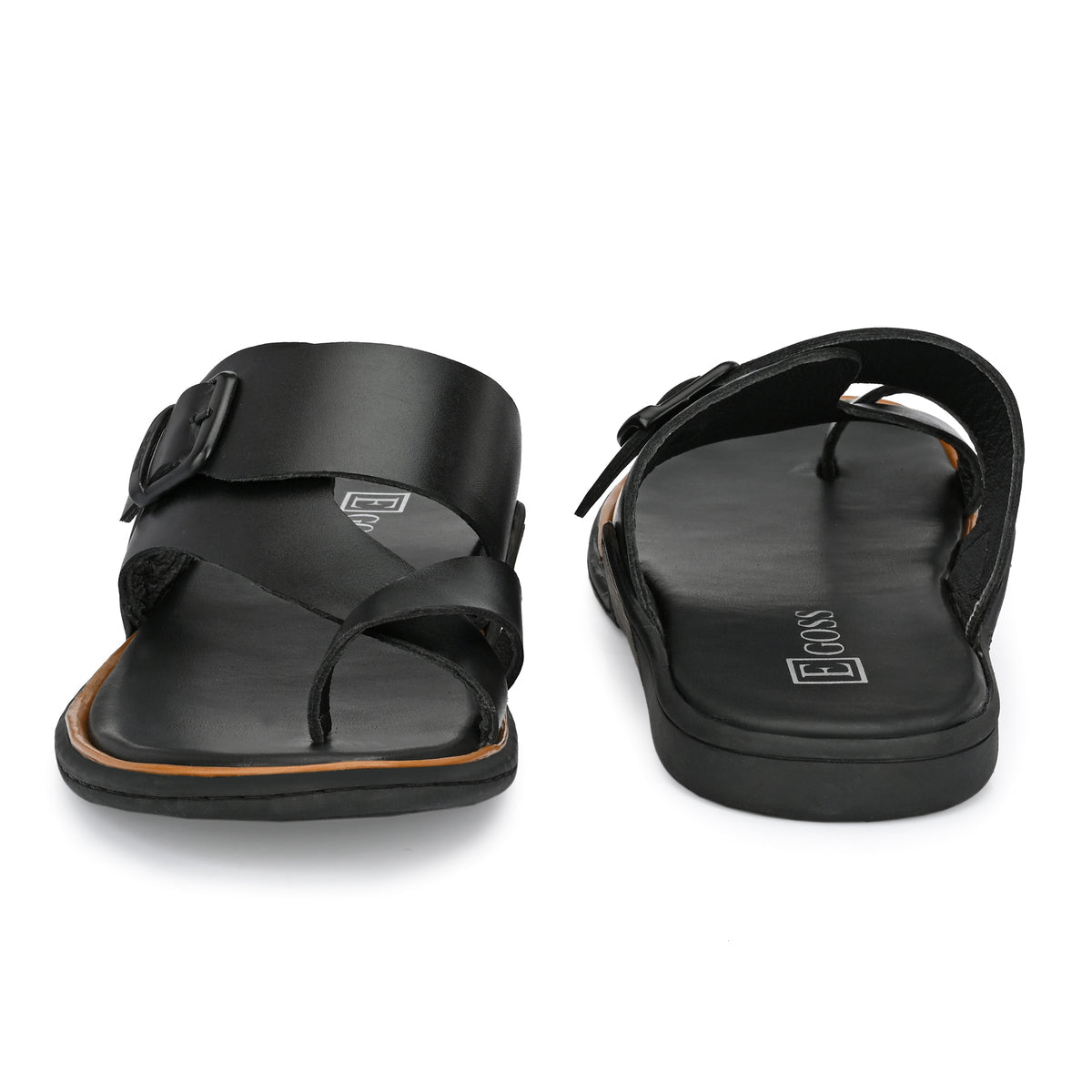 Vance Cushion Leather Thumb Slippers - The Heels India