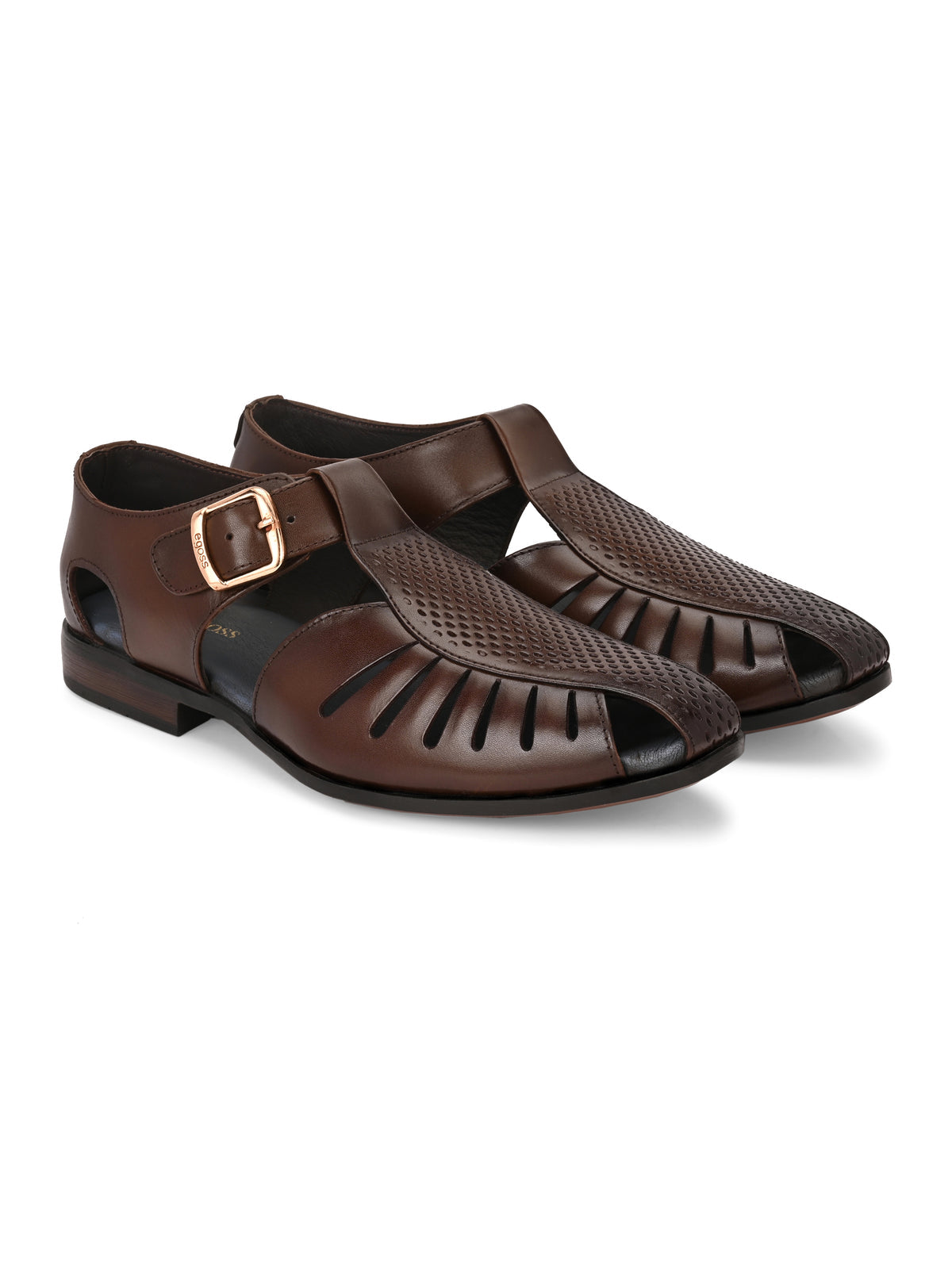 Tahir Leather Ethnic Peshawari Sandals - The Heels India