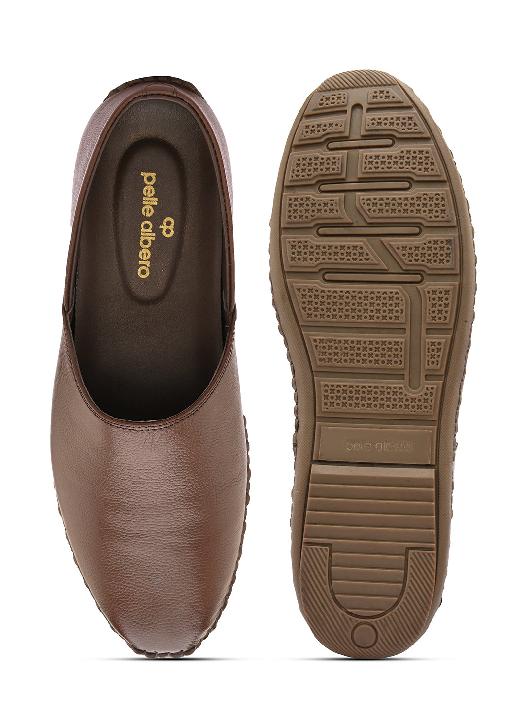Nathan Ethnic Leather Slip-Ons - The Heels India