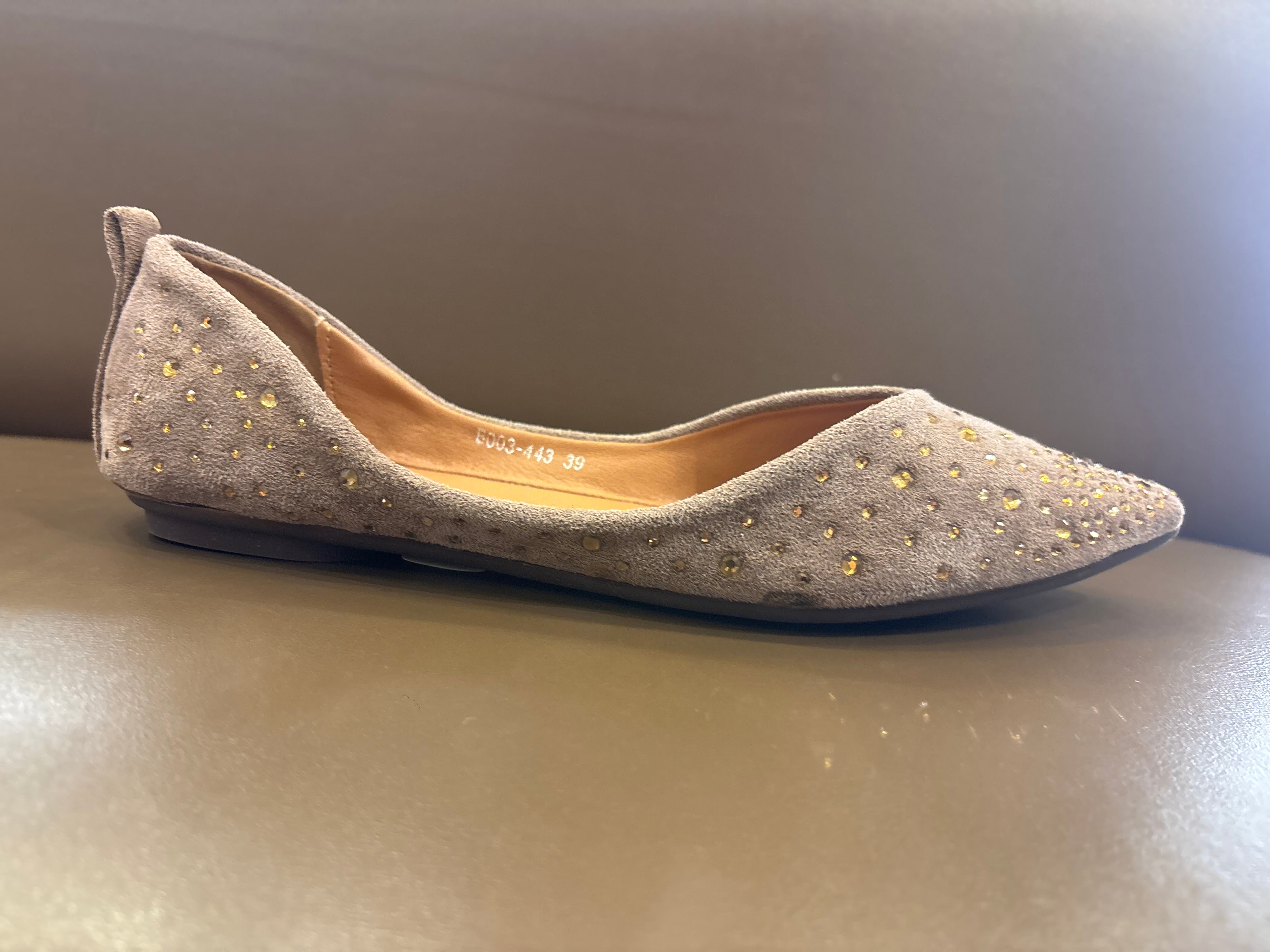 Tamara Bling Flexi Pointed Toe Flat Ballerinas