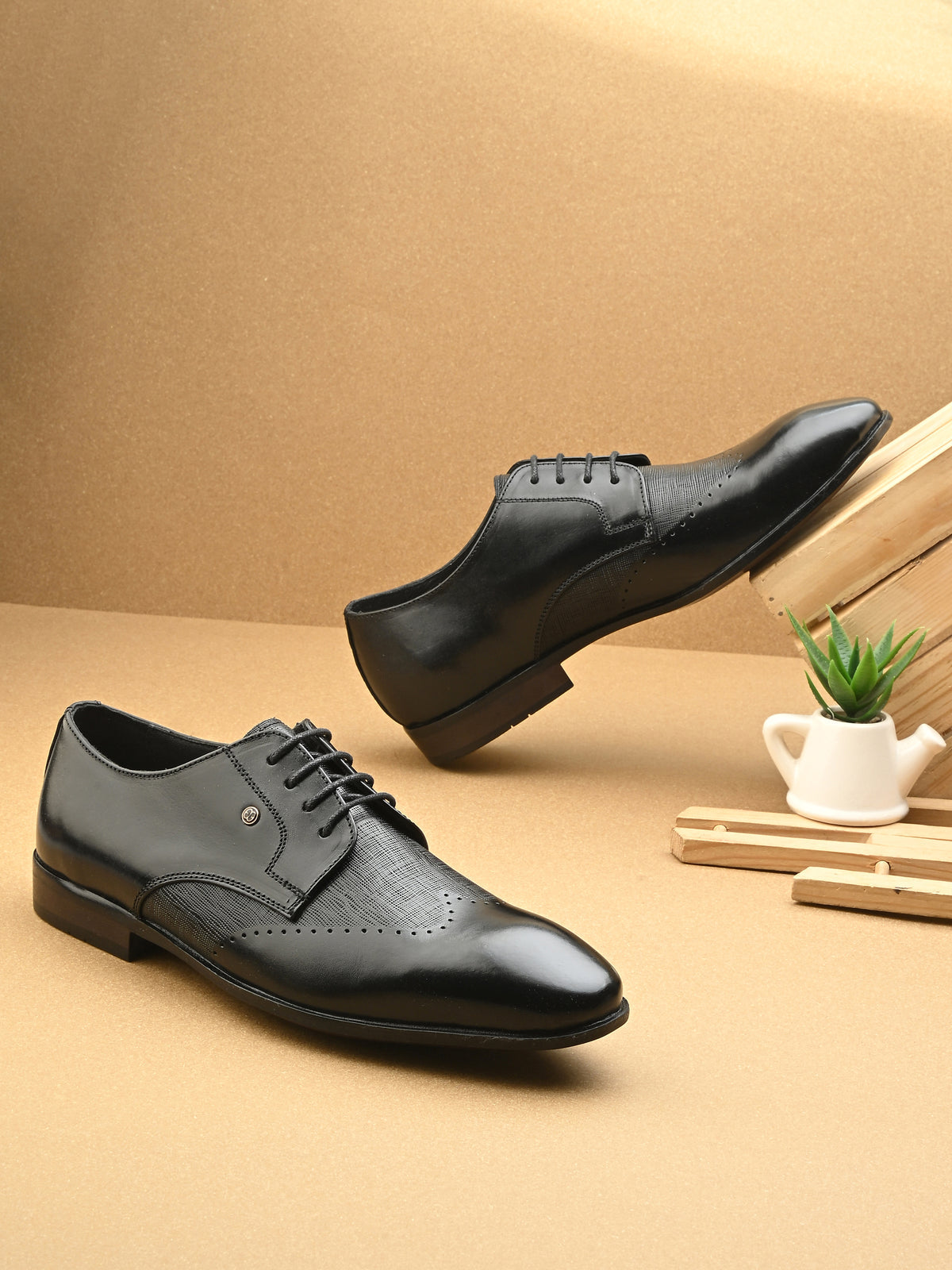Trossard Leather Formal Lace Up Brogues