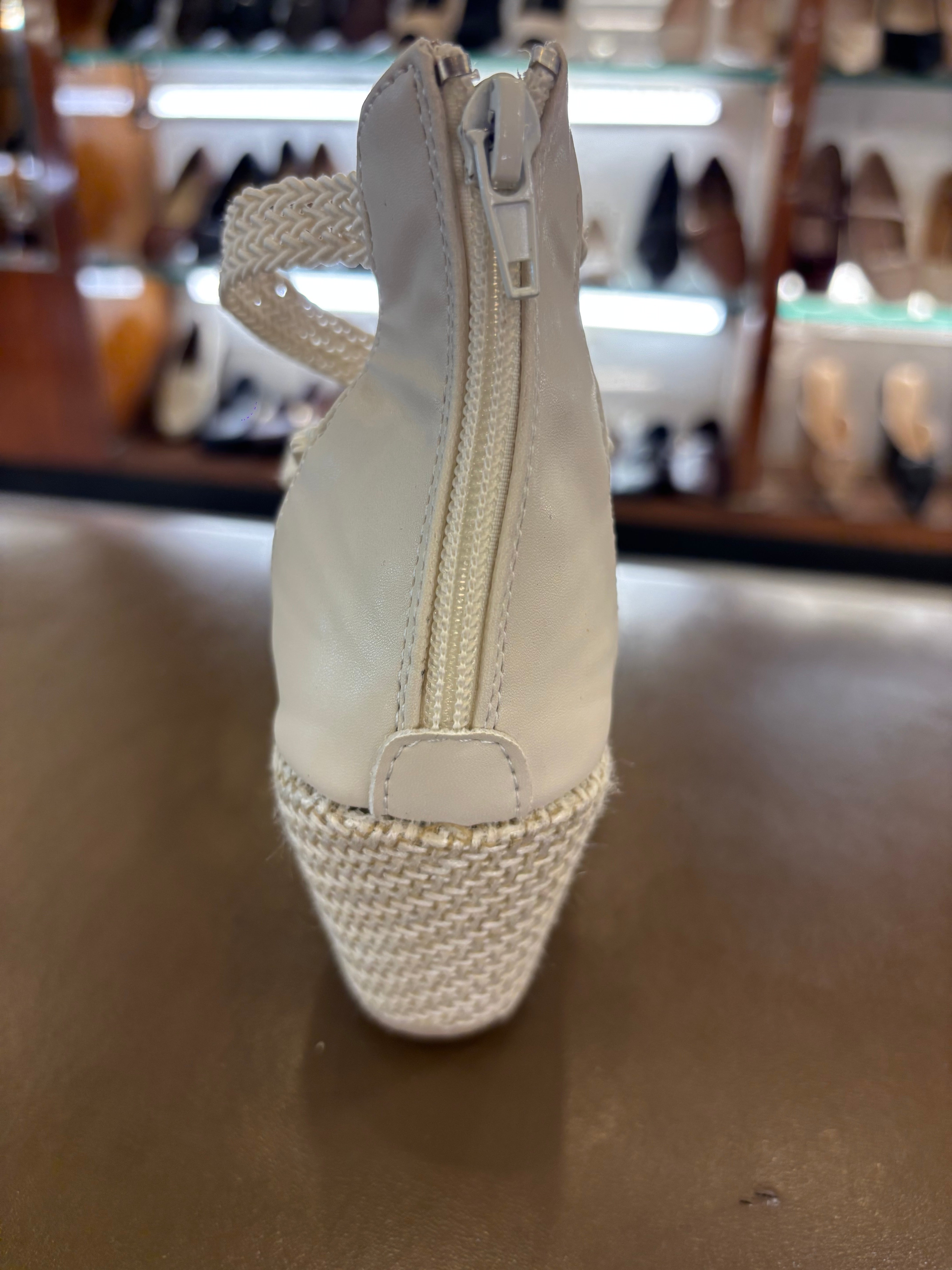 Lauren Crochet Jute Wedge Gladiator Sandals - The Heels India