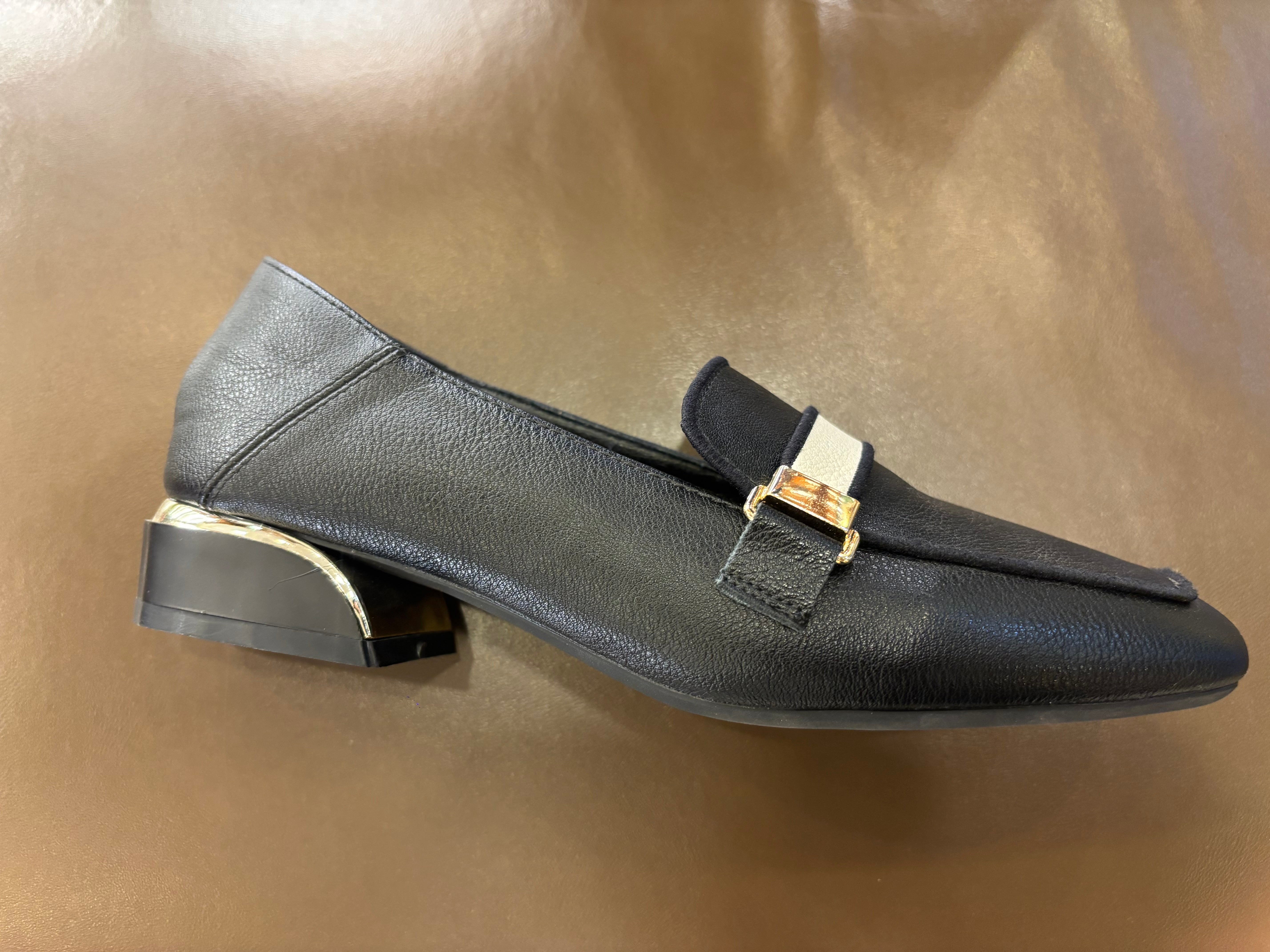 Melrose Premium Strap Block Heel Loafers