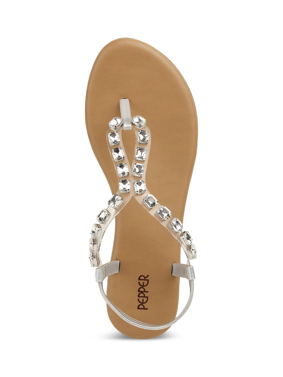 Bella Cushioned Comfort Back Elastic Embellished Sandals