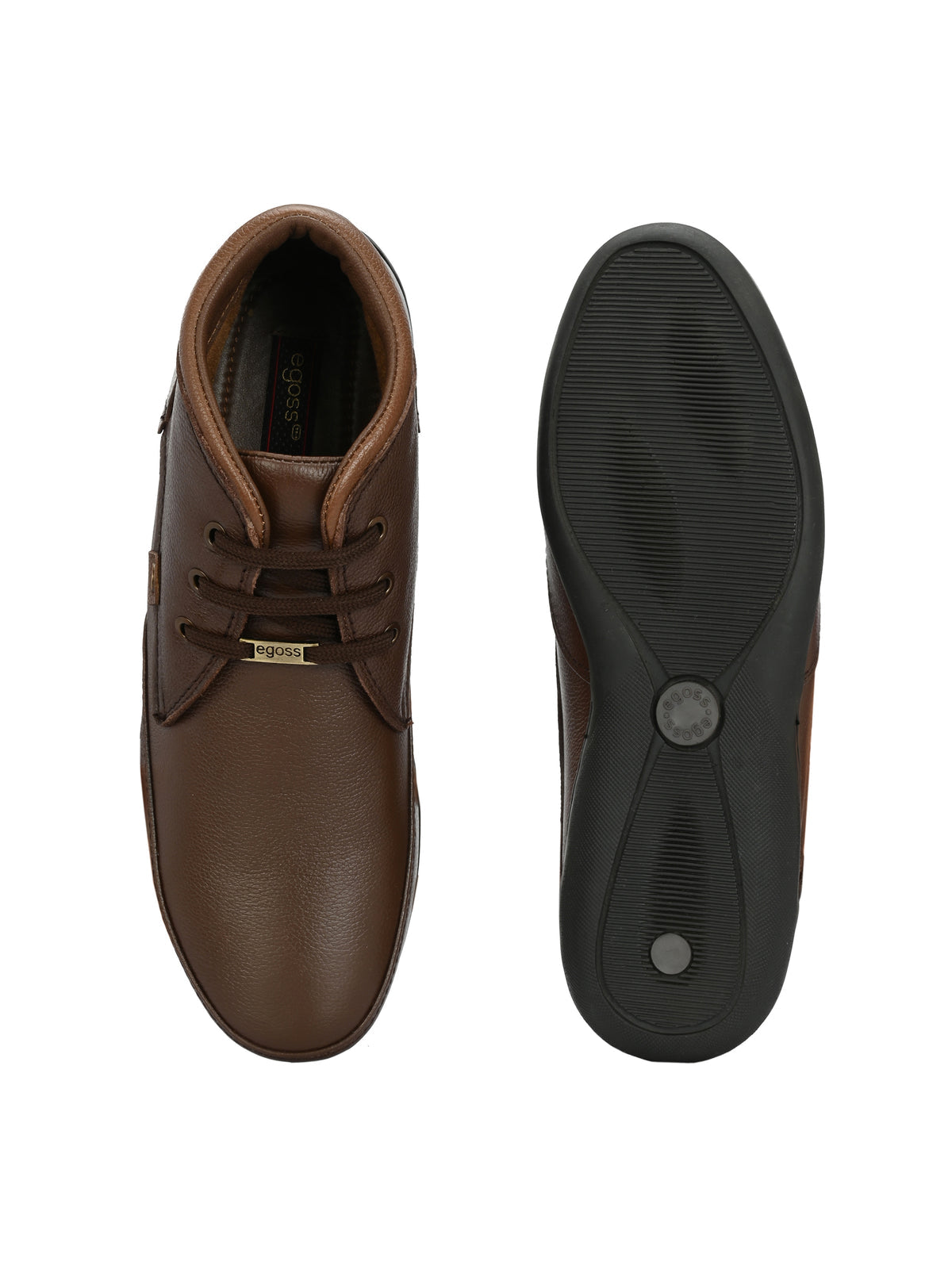 Zenma Leather Casual Lace Boots - The Heels India