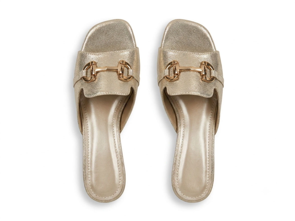 Kiara Slip On Block Heel Mules