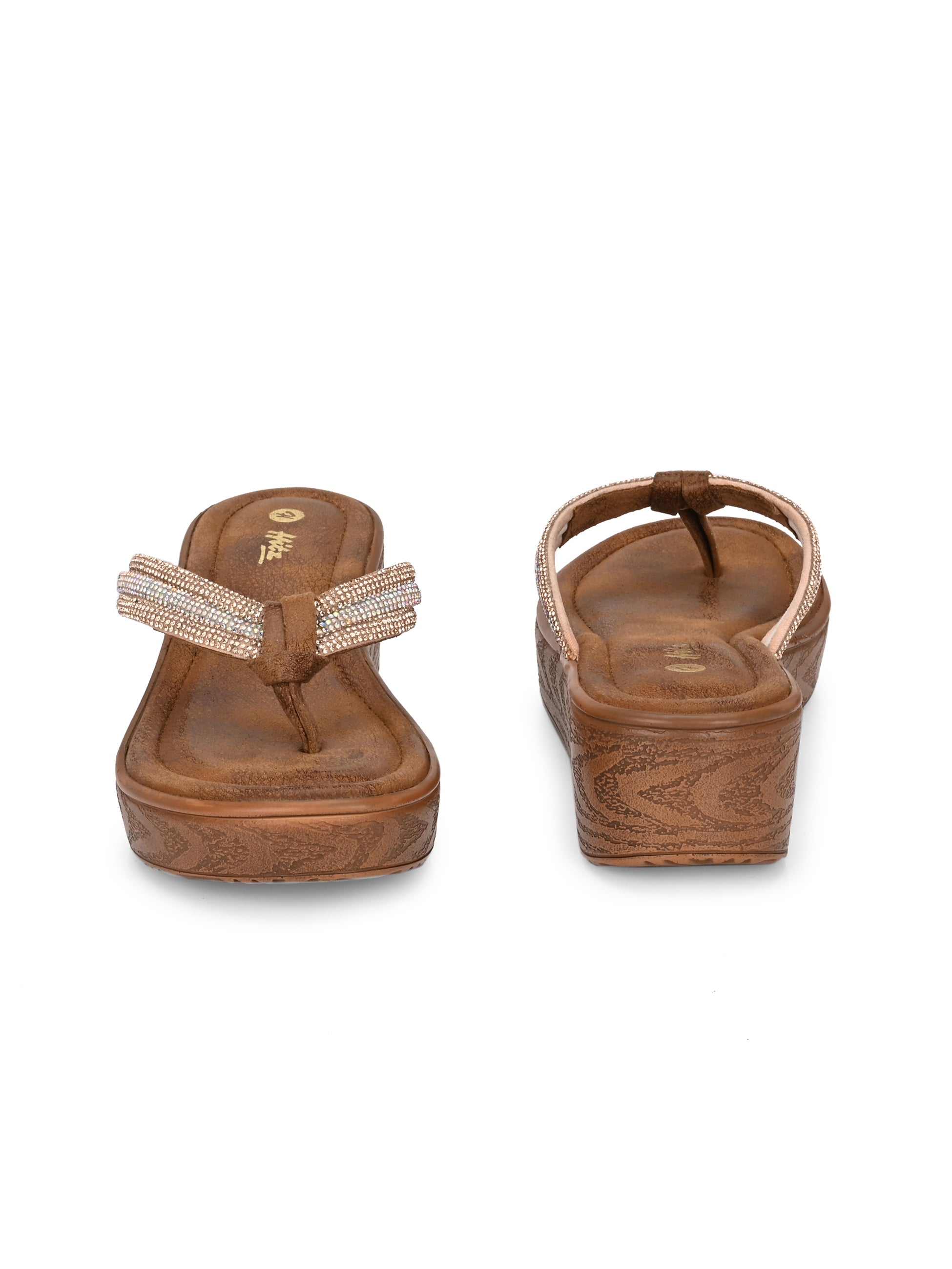 Creselle Bling Wedge Slippers
