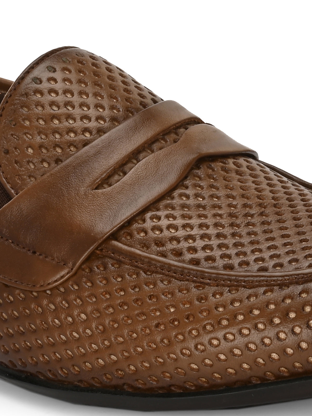 Markus Premium Leather Penny Perforated Loafers